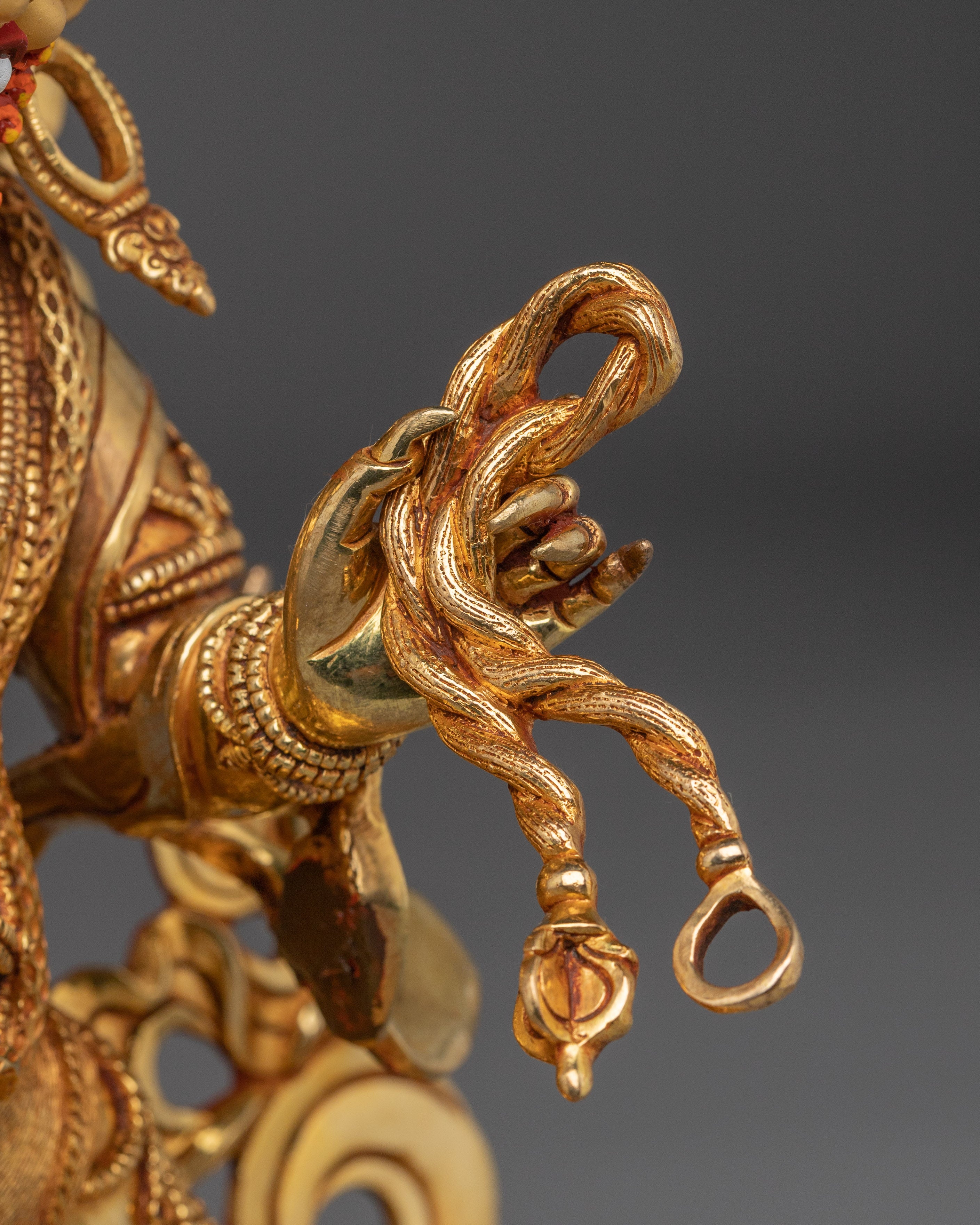 Vajrapani Golden Statue | Buddhist Spiritual Decor