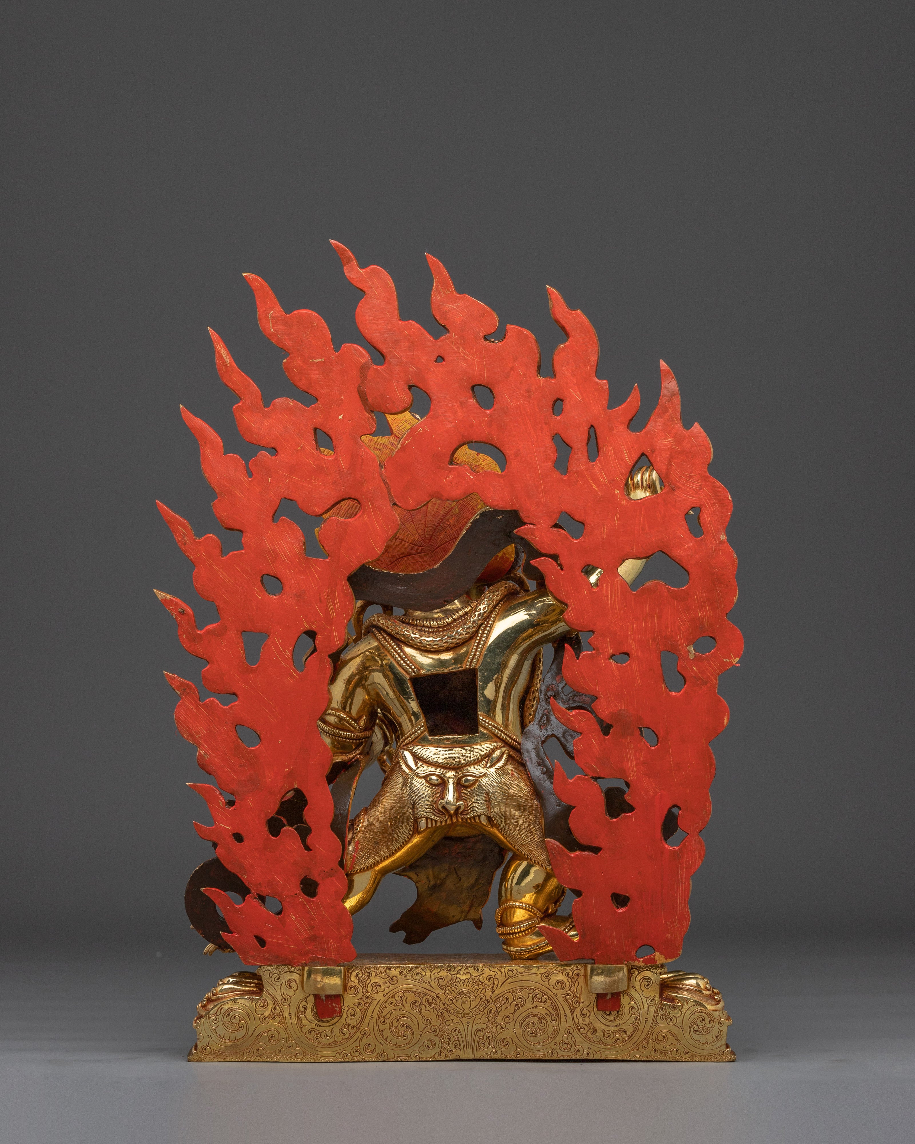 Vajrapani Golden Statue | Buddhist Spiritual Decor