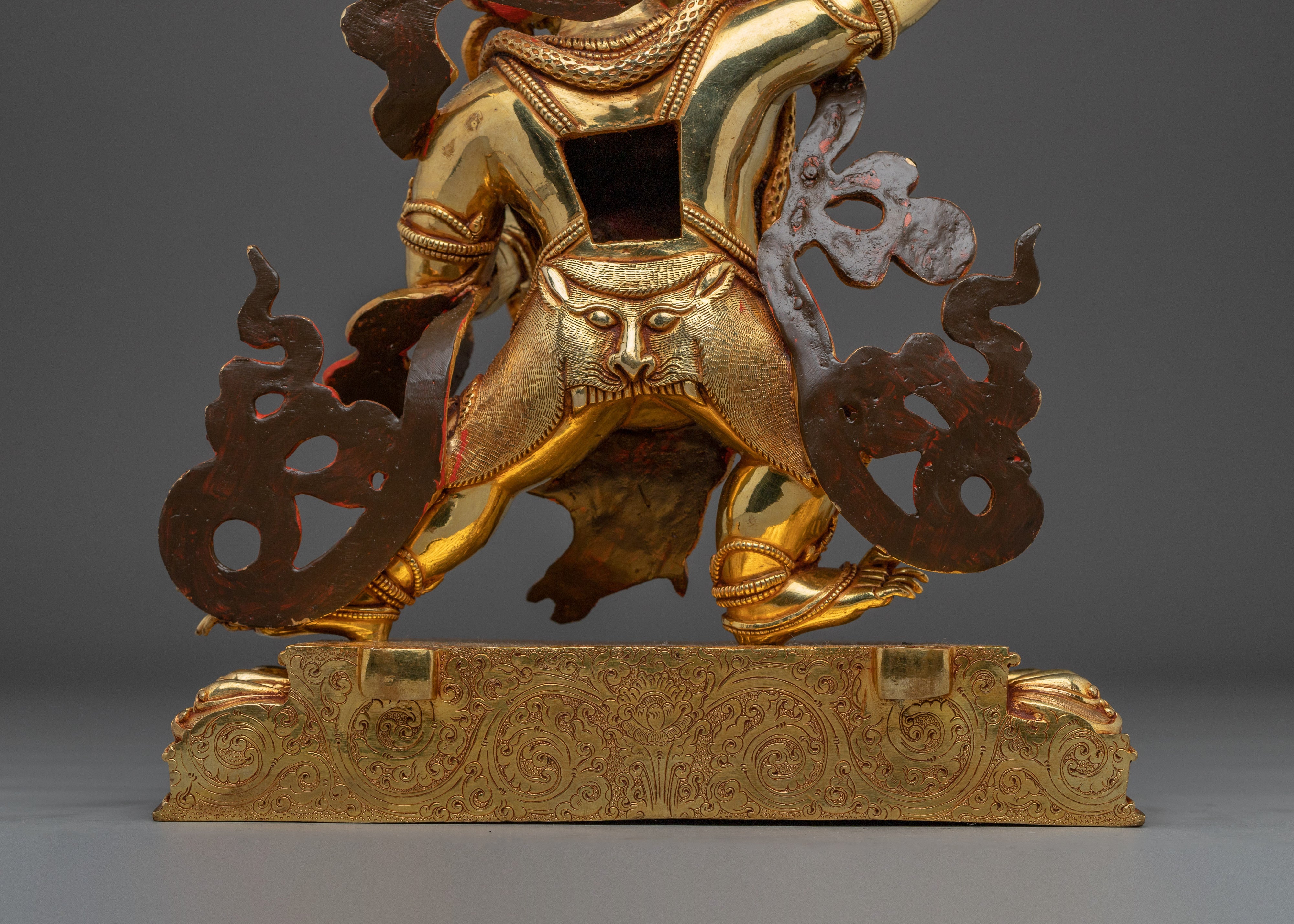 Vajrapani Golden Statue | Buddhist Spiritual Decor