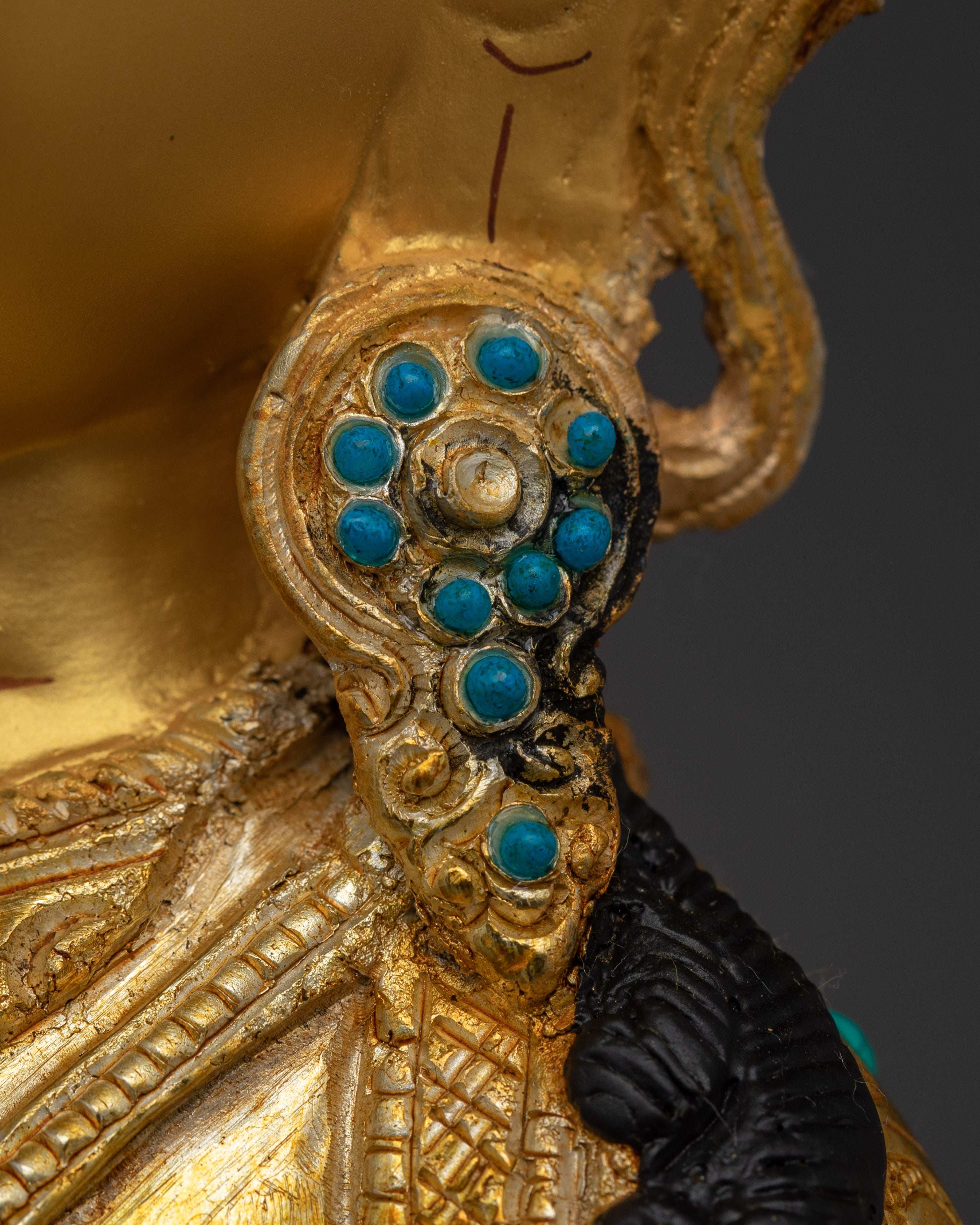 Golden Dorje Sempa Statue | Vajrasattva - Buddhist Purification Deity