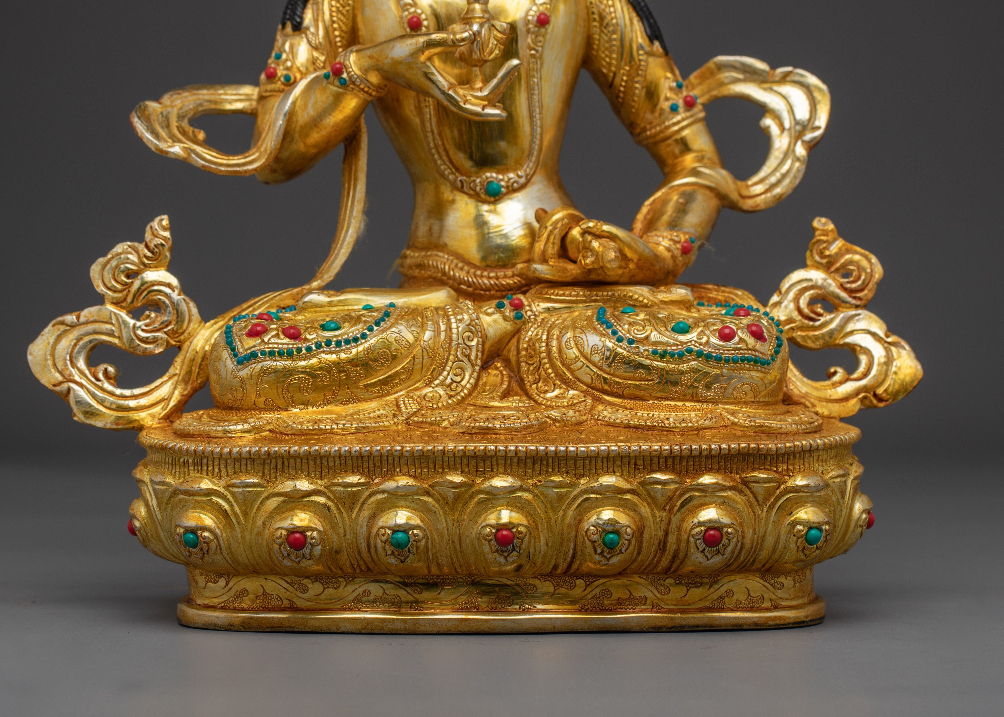 Golden Dorje Sempa Statue | Vajrasattva - Buddhist Purification Deity