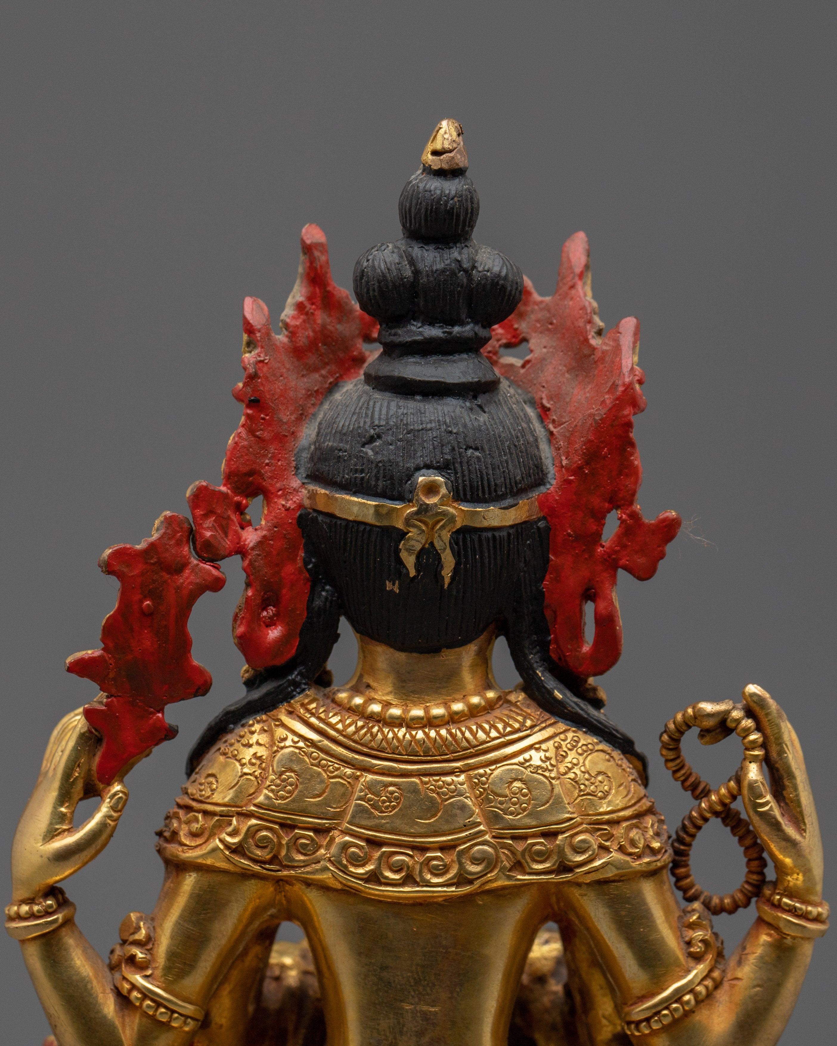 Chenrezig with Throne Statue | Bodhisattva of Compassion