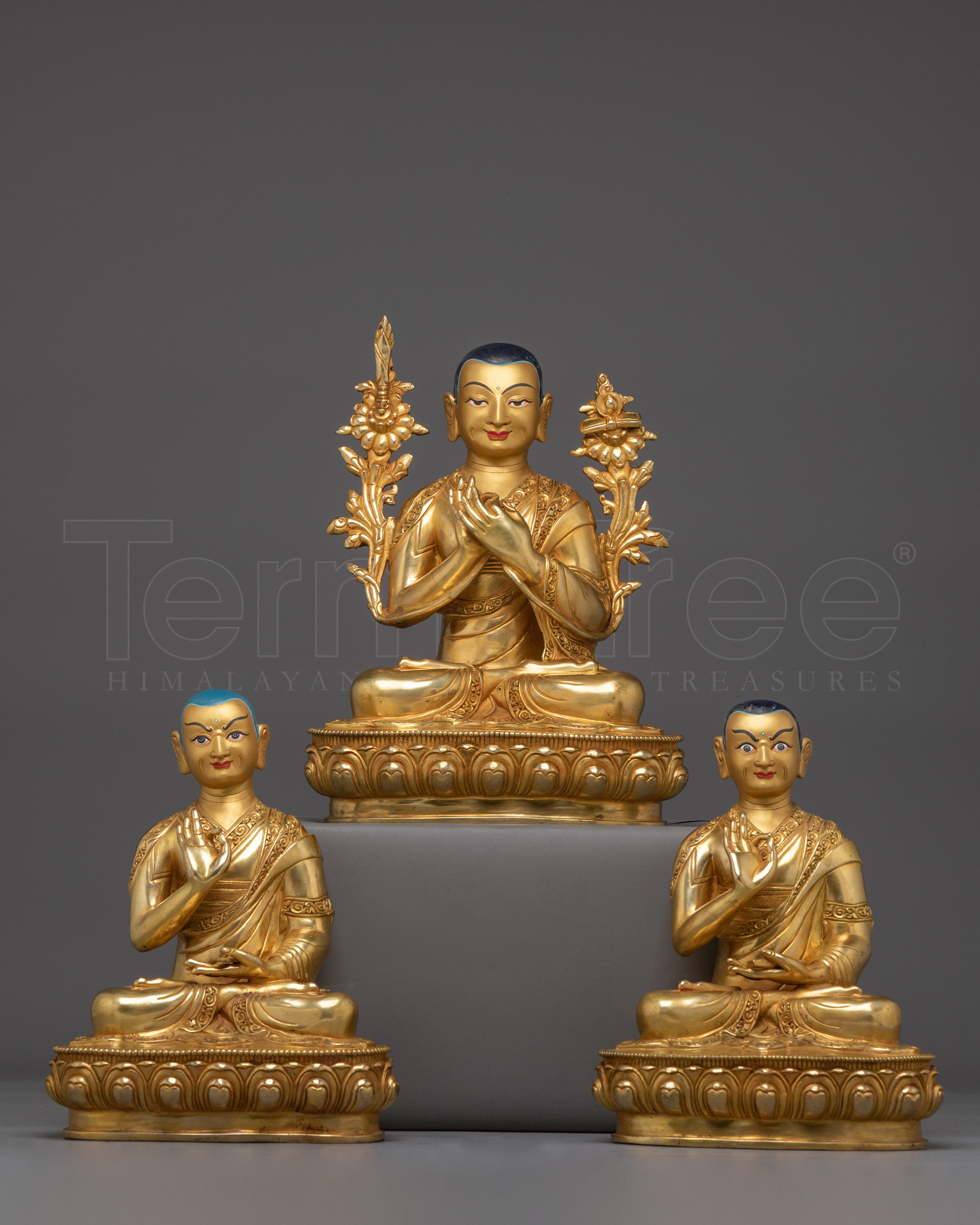 Tibetan Buddhist master Tsongkhapa Set | Tsongkhapa with disciples