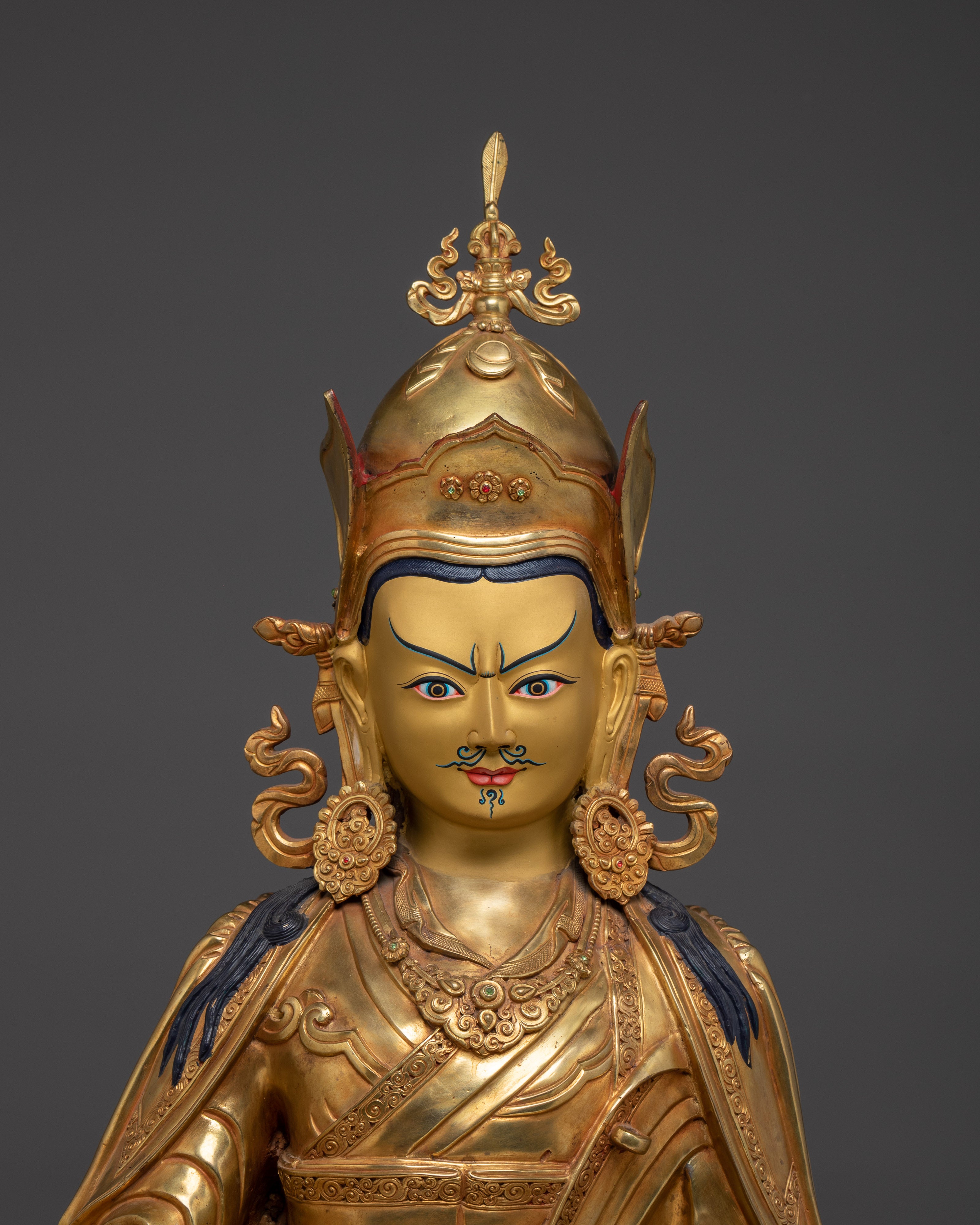 Spiritual Protector Guru Rinpoche Figurine | The Tantric Sage of Himalayan Buddhism