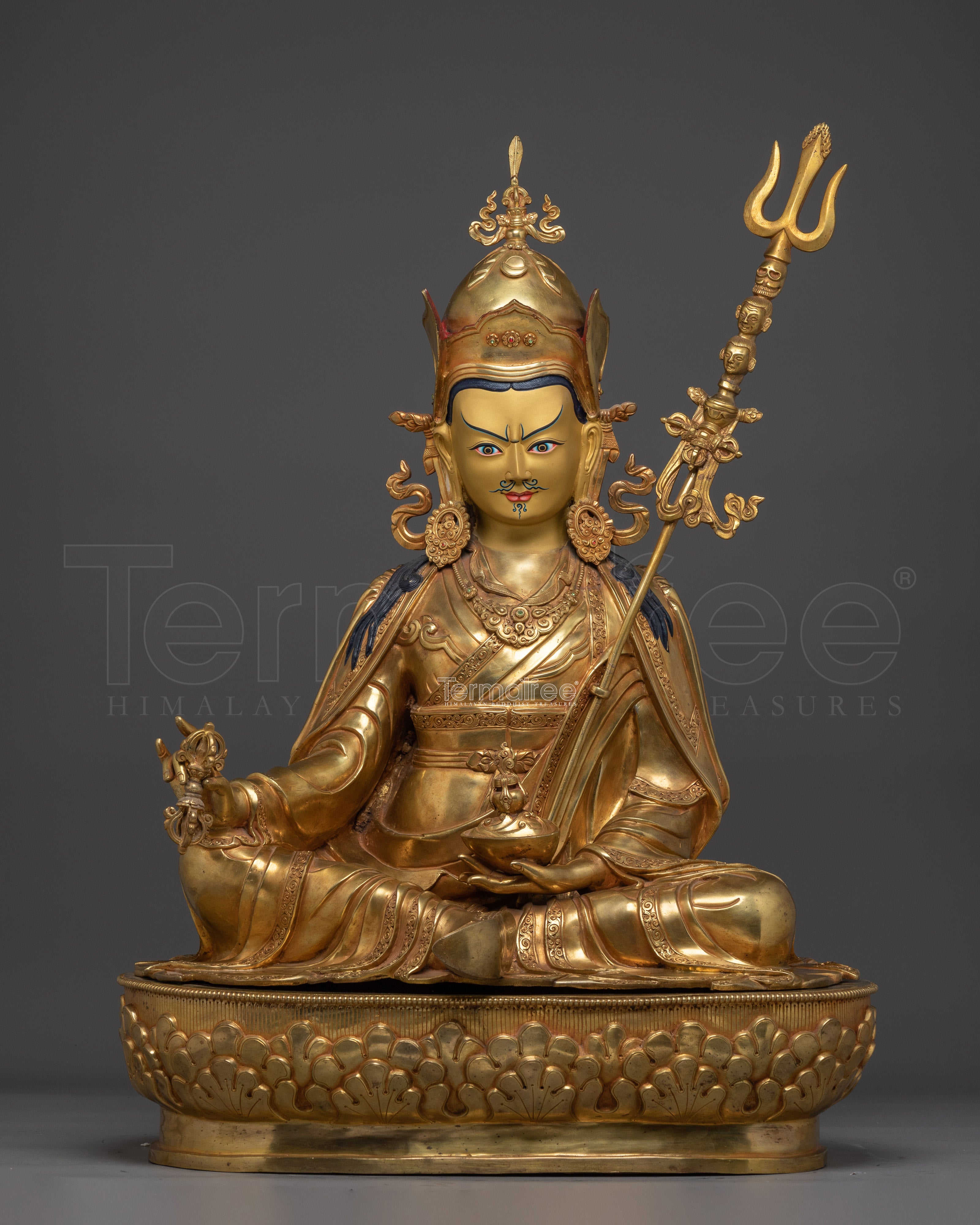 Spiritual Protector Guru Rinpoche Figurine | The Tantric Sage of Himalayan Buddhism