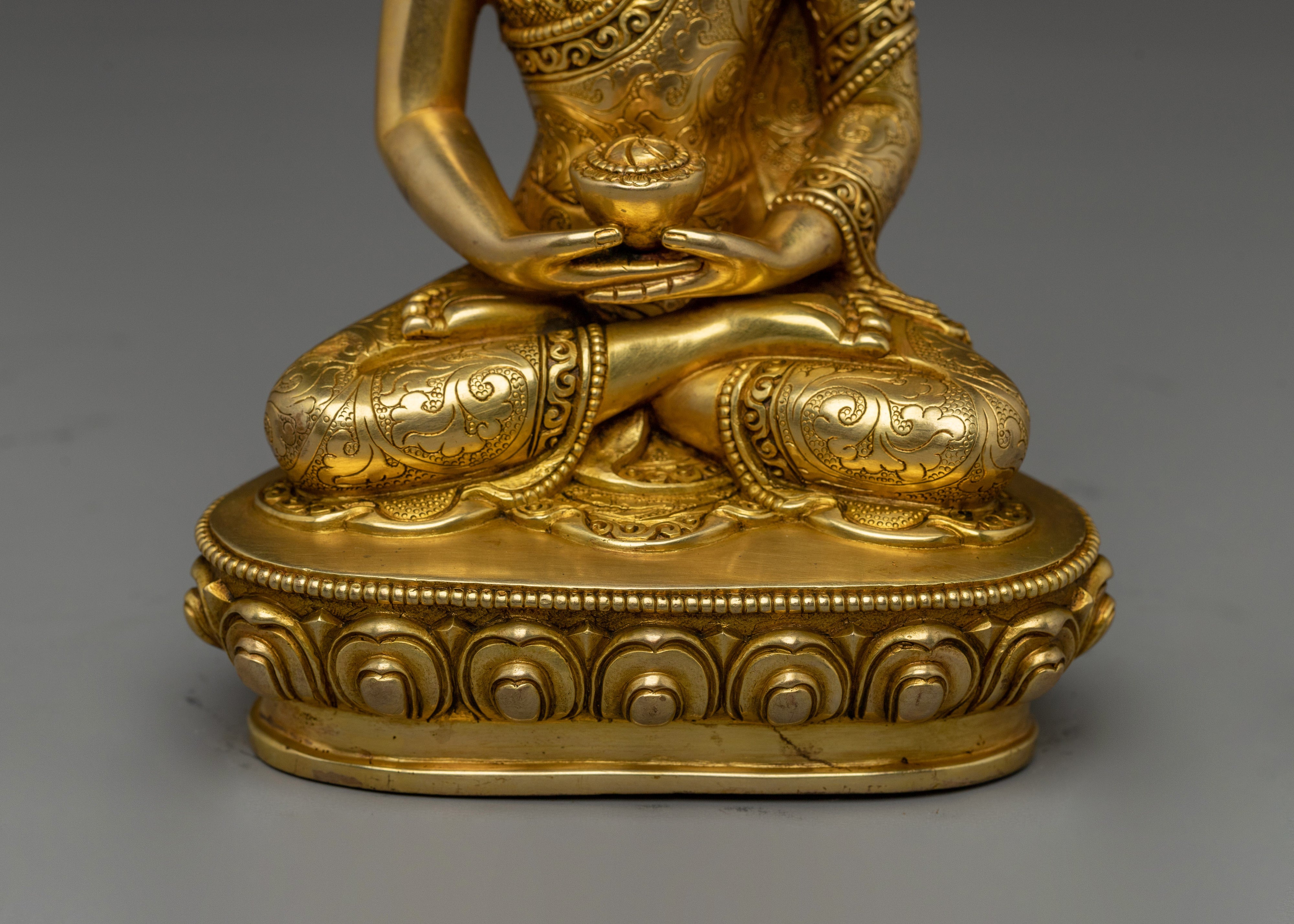Handmade Ruler of Pure Land | Amitabha Buddha for Meditation Decor