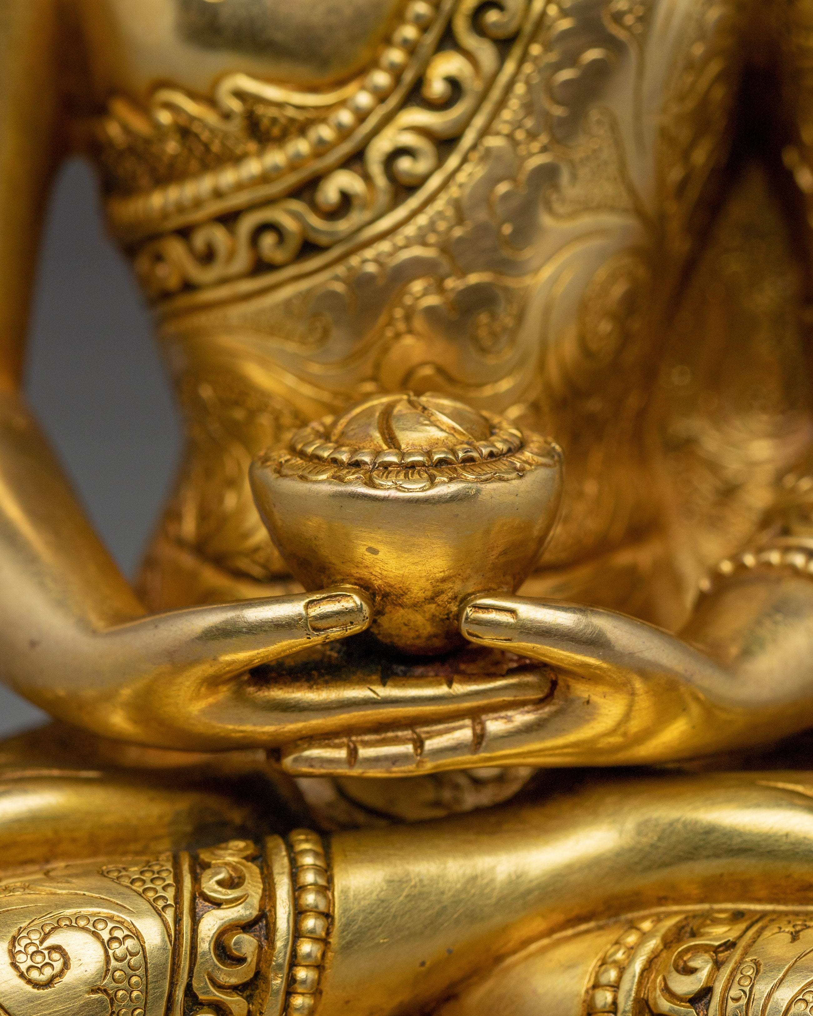 Handmade Ruler of Pure Land | Amitabha Buddha for Meditation Decor