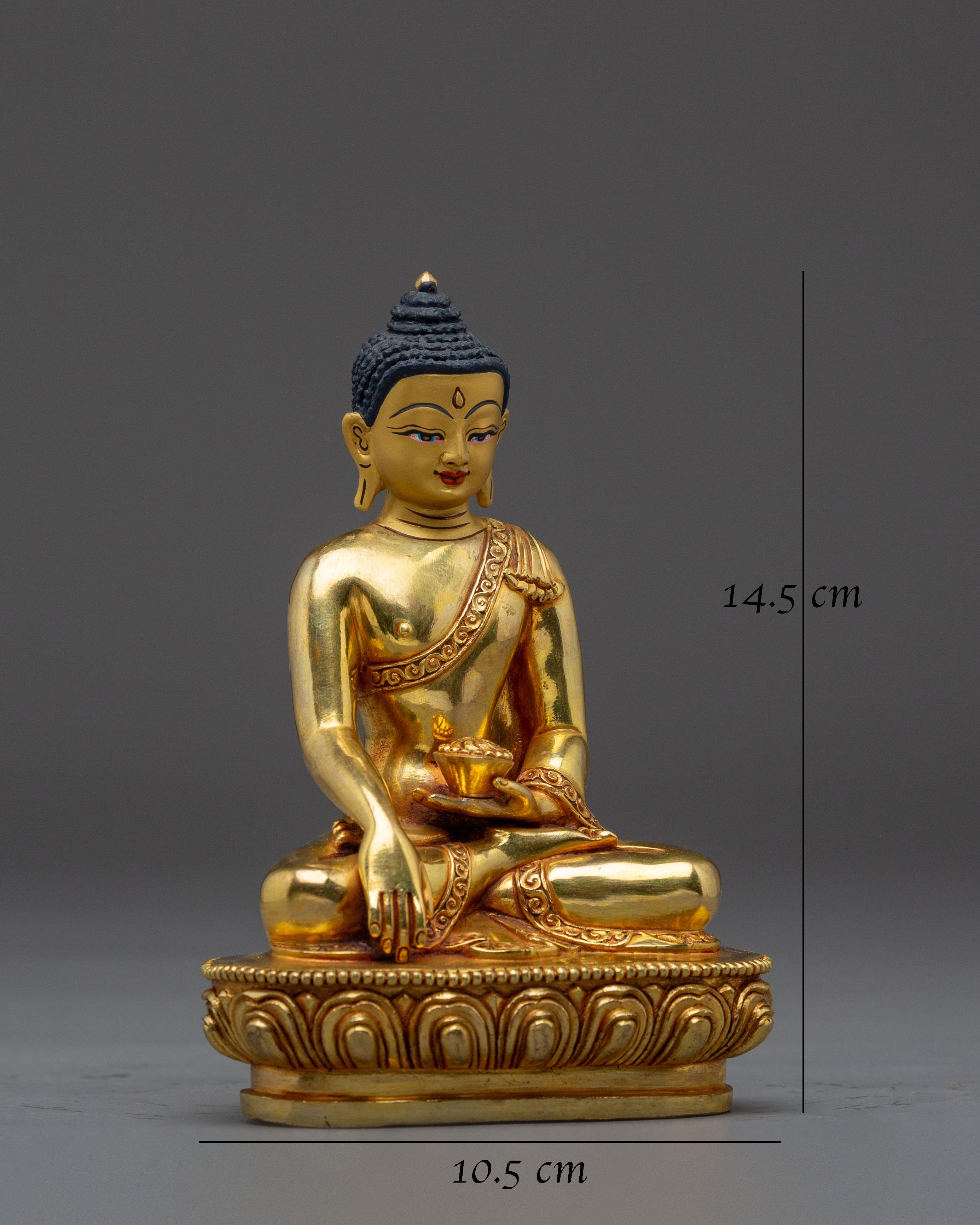 Golden Gautama Buddha Sculpture