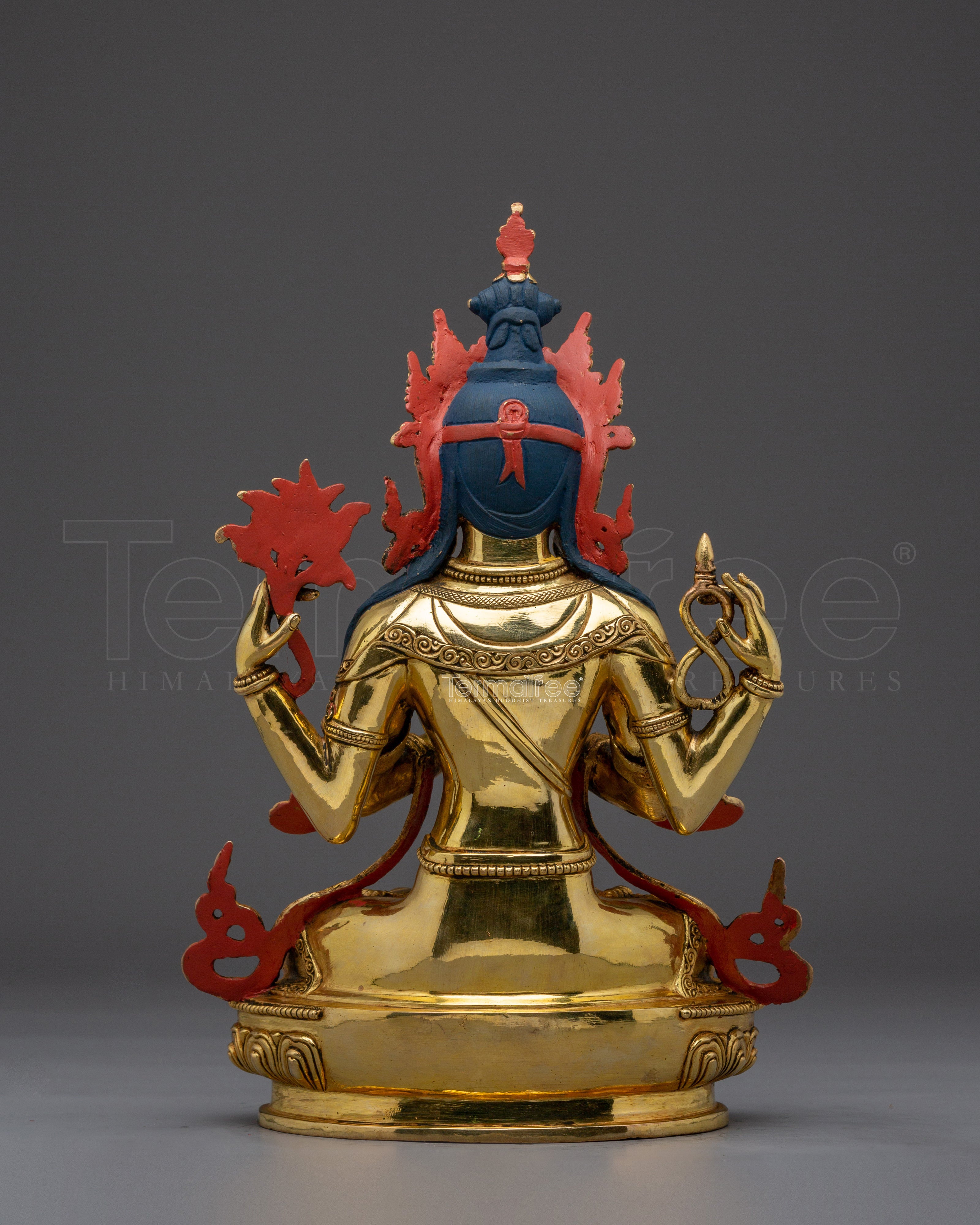 Golden Avalokiteshvara Artwork | Chenrezig - Bodhisattva of compassion