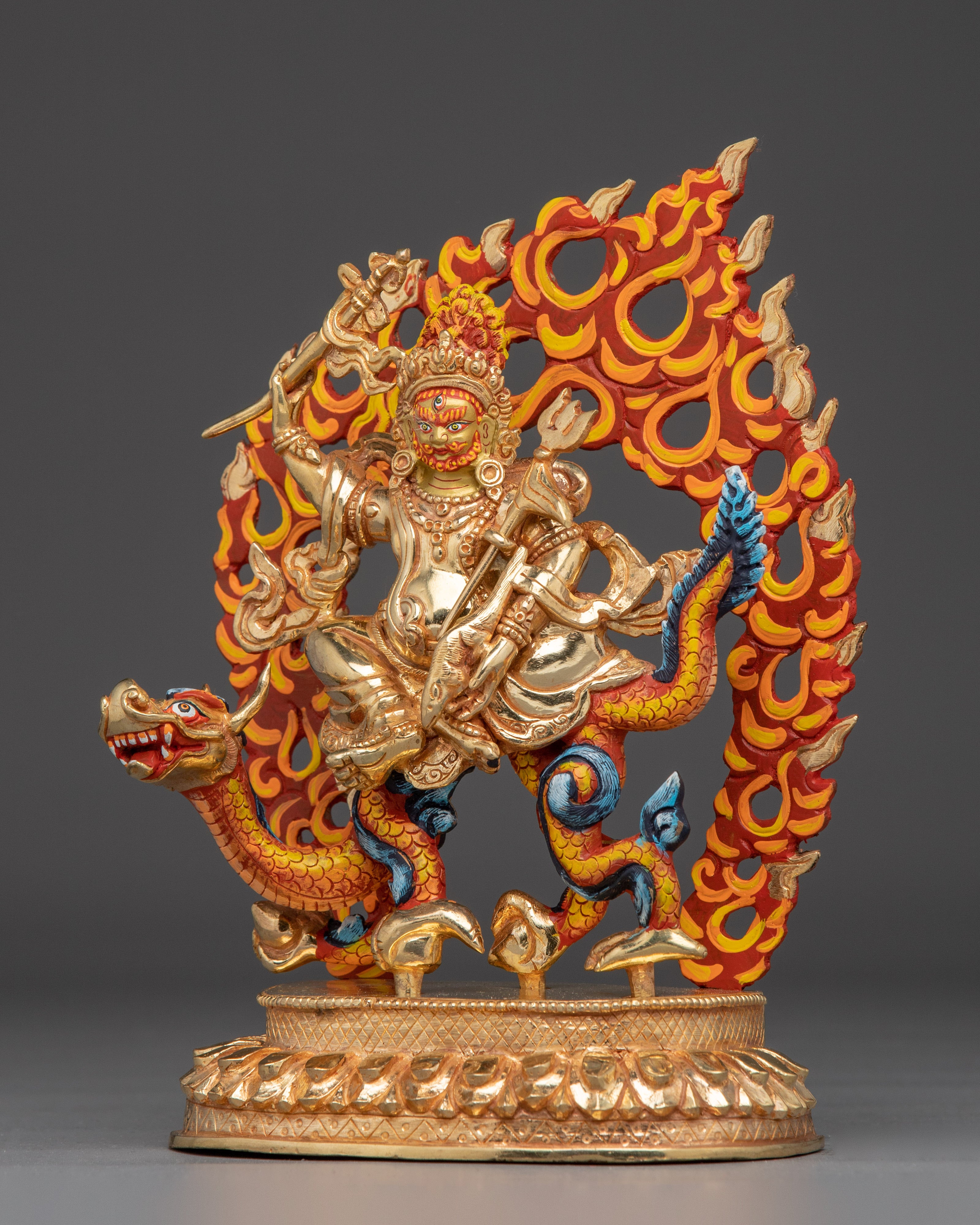 Deity of Generosity White Dzambhala | Tibetan wealth god