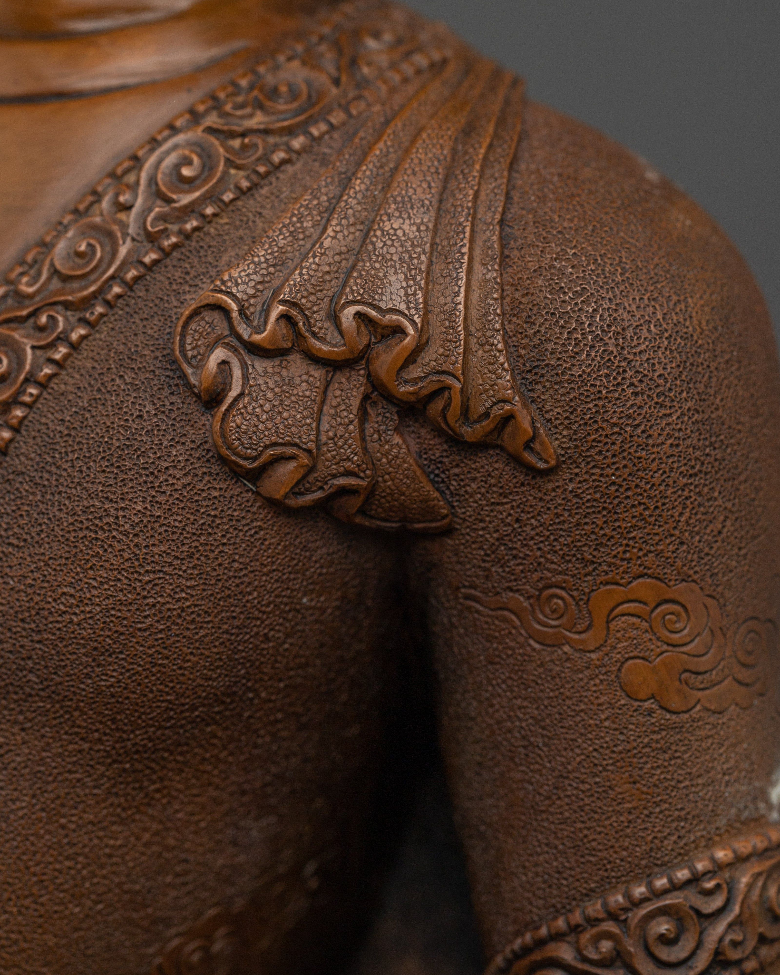 Handcrafted Shakyamuni Buddha Statue for Meditation | Oxidized Copper Sculpture