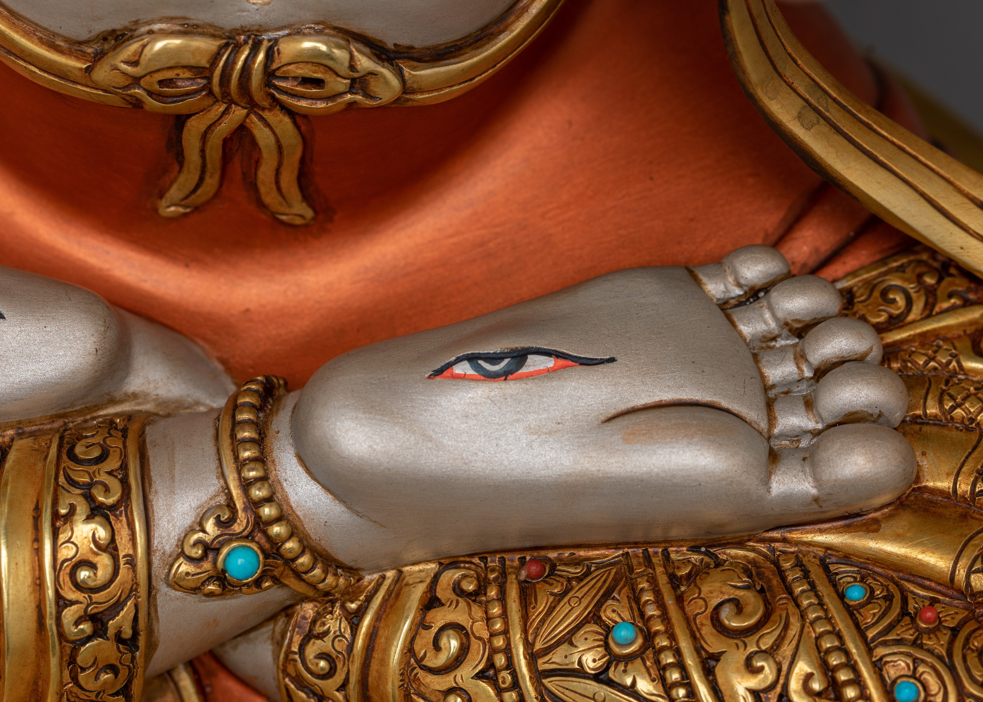 Serene Sita Tara Statue | White Tara - Tibetan Healing Deity