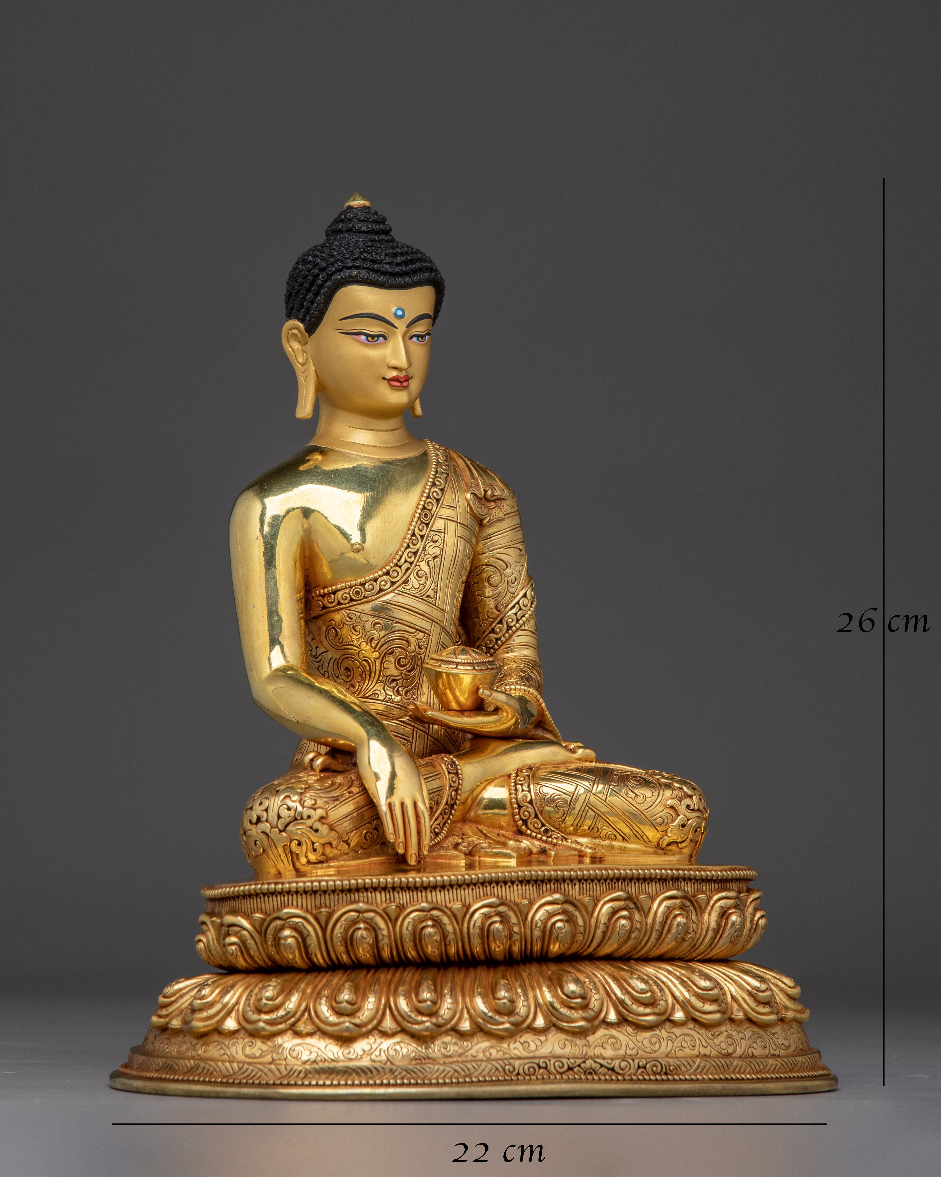 Enlightened Shakyamuni Buddha Spiritual Statue 