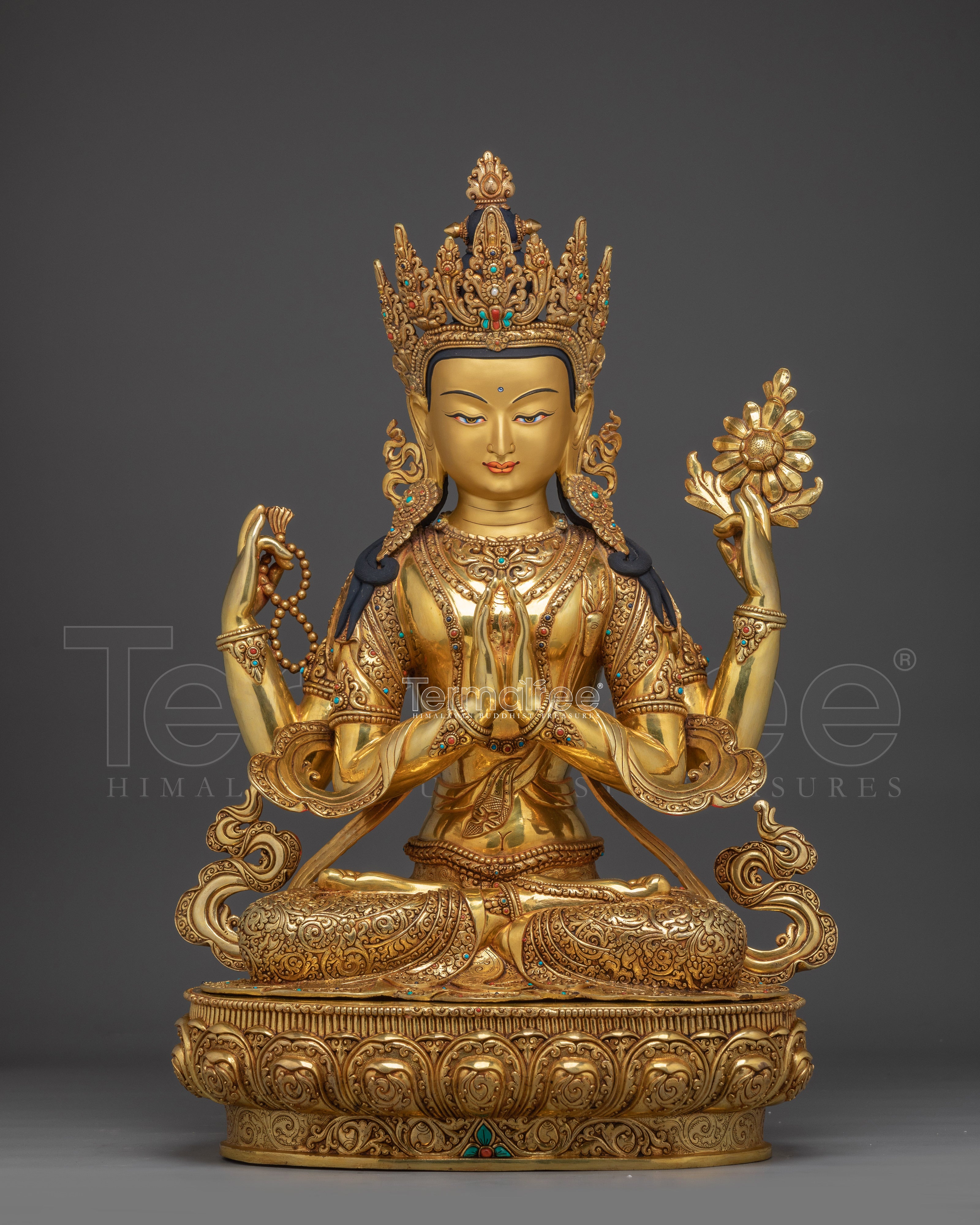 Protector of Tibetan Chenrezig Statue | Compassionate Deity
