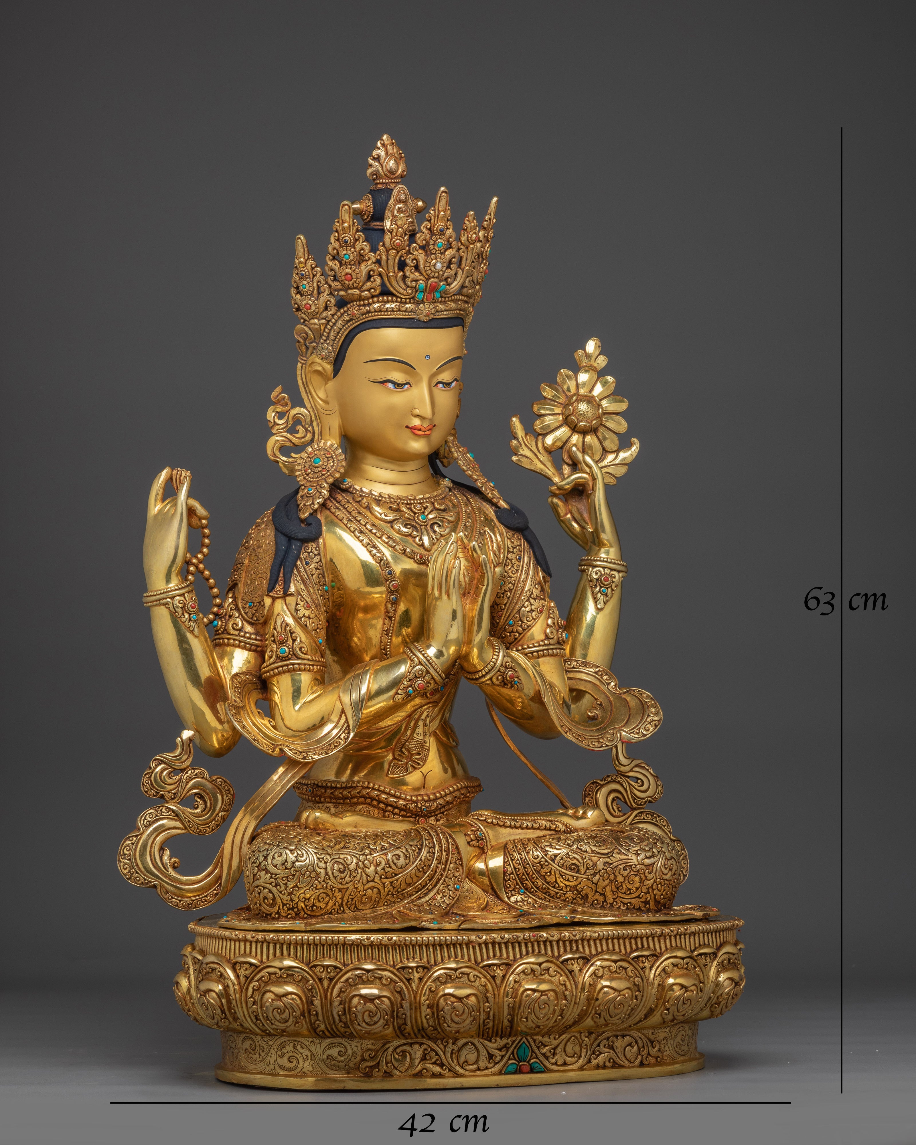 Protector of Tibetan Chenrezig Statue