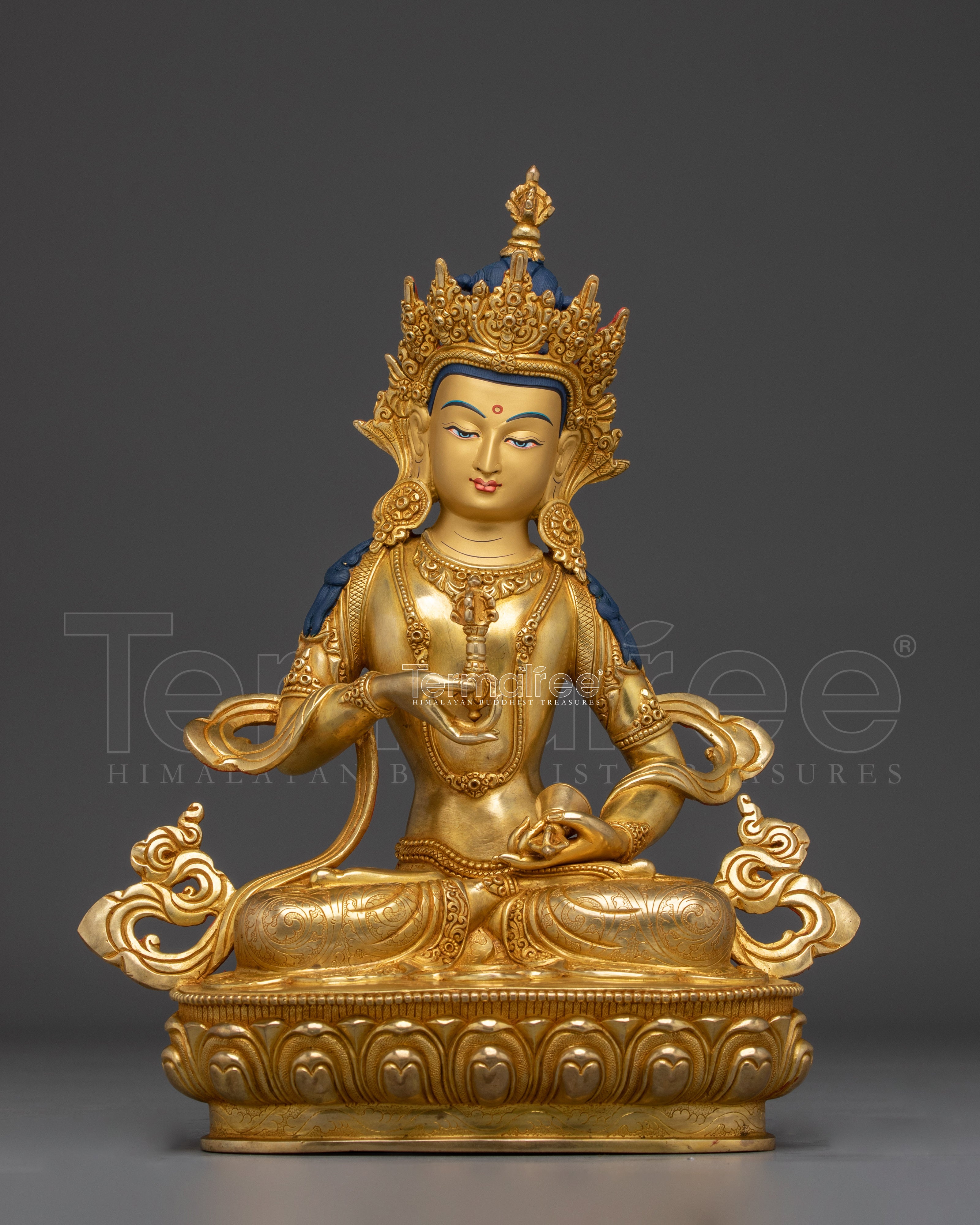 Handmade Golden Guru Vajrasattva Sacred Deity | Guardian of Enlightenment