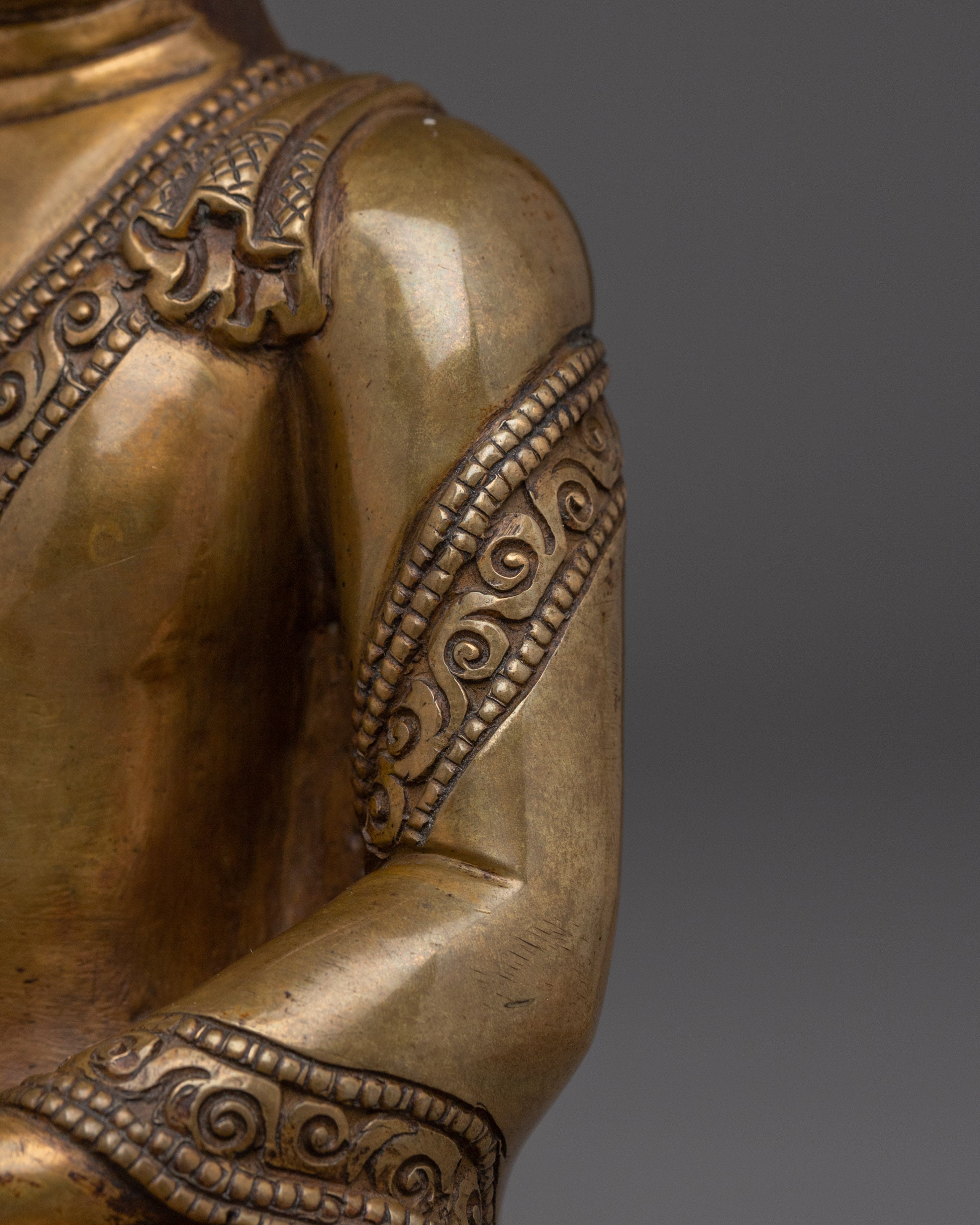 Amitabha Copper Decor Statue | Dharmakara - 48 Great Vows Buddha