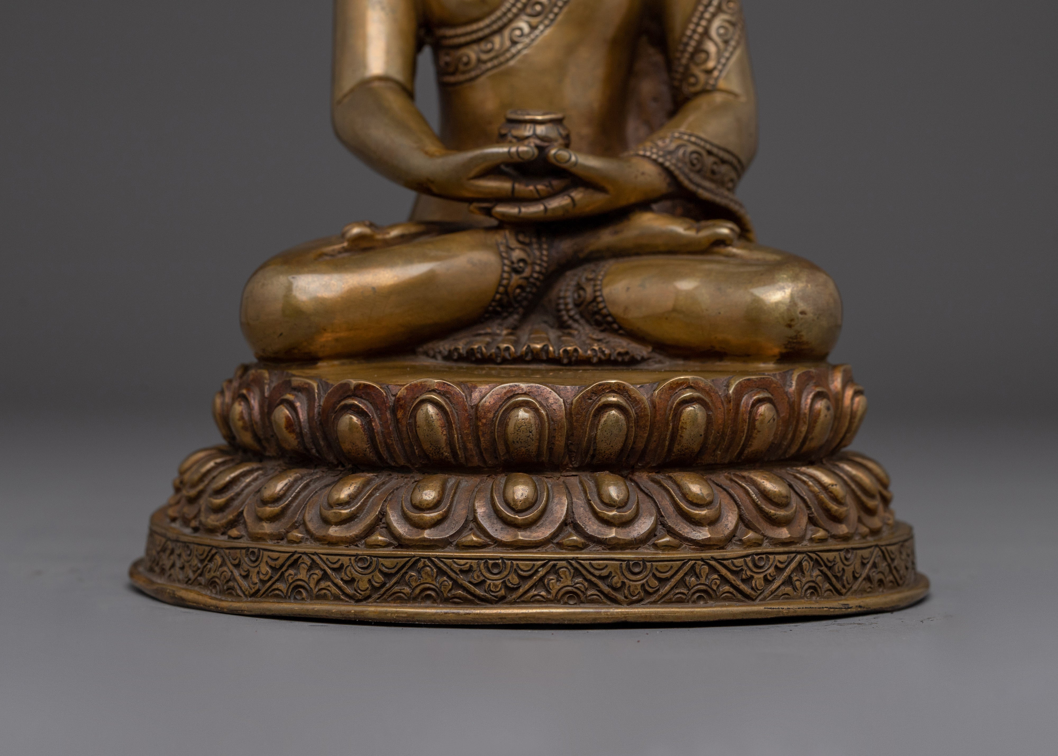Amitabha Copper Decor Statue | Dharmakara - 48 Great Vows Buddha