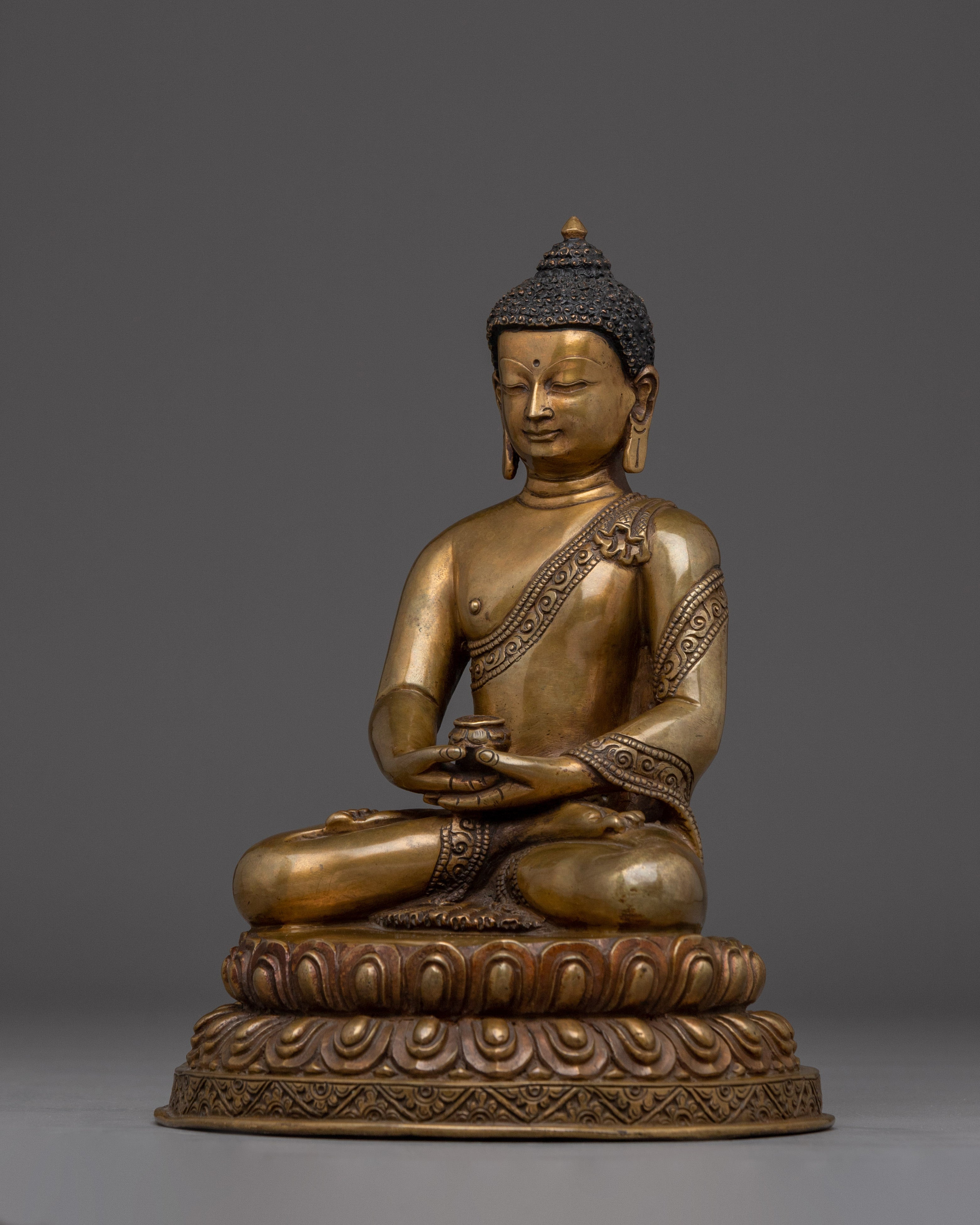 Amitabha Copper Decor Statue | Dharmakara - 48 Great Vows Buddha
