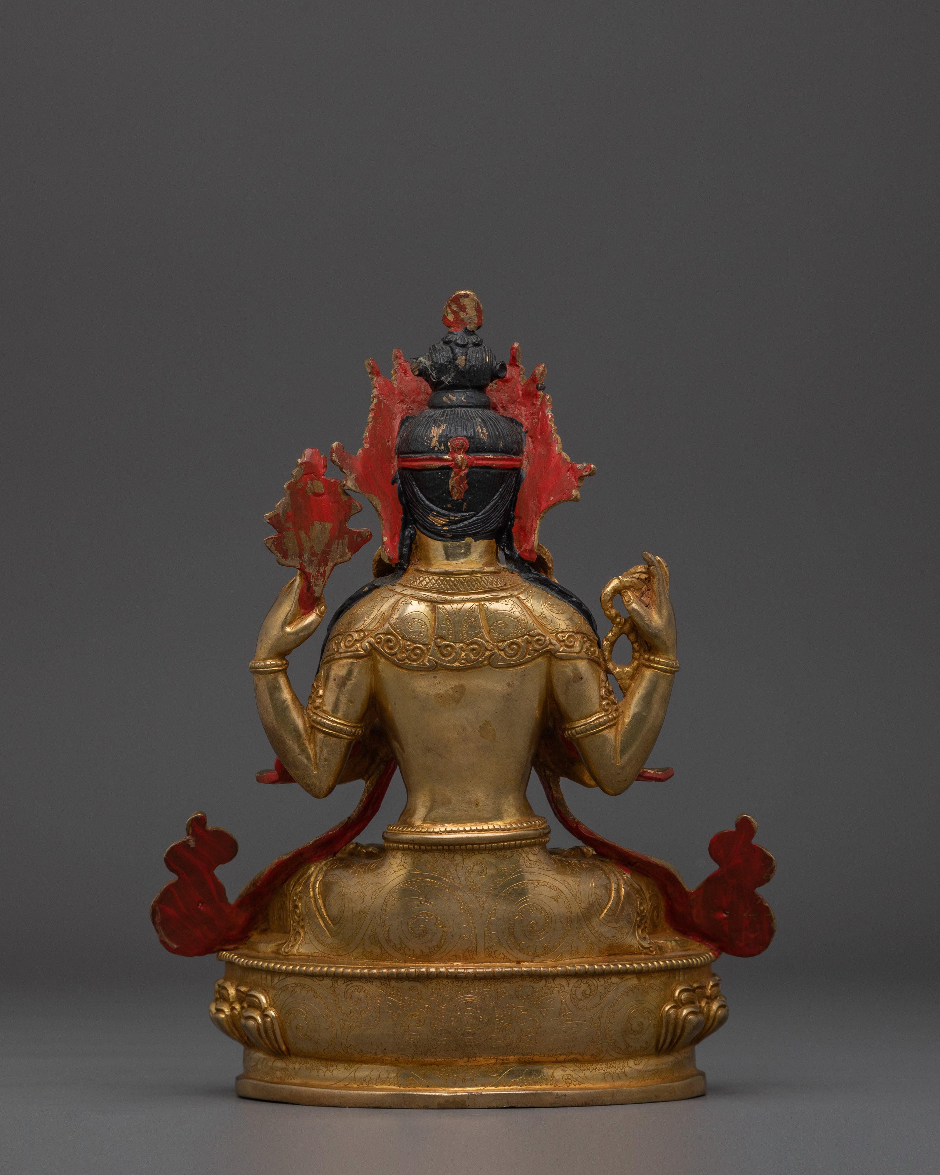 Compassion Bodhisattva Chenrezig Handmade Statue | Avalokiteshvara Artwork