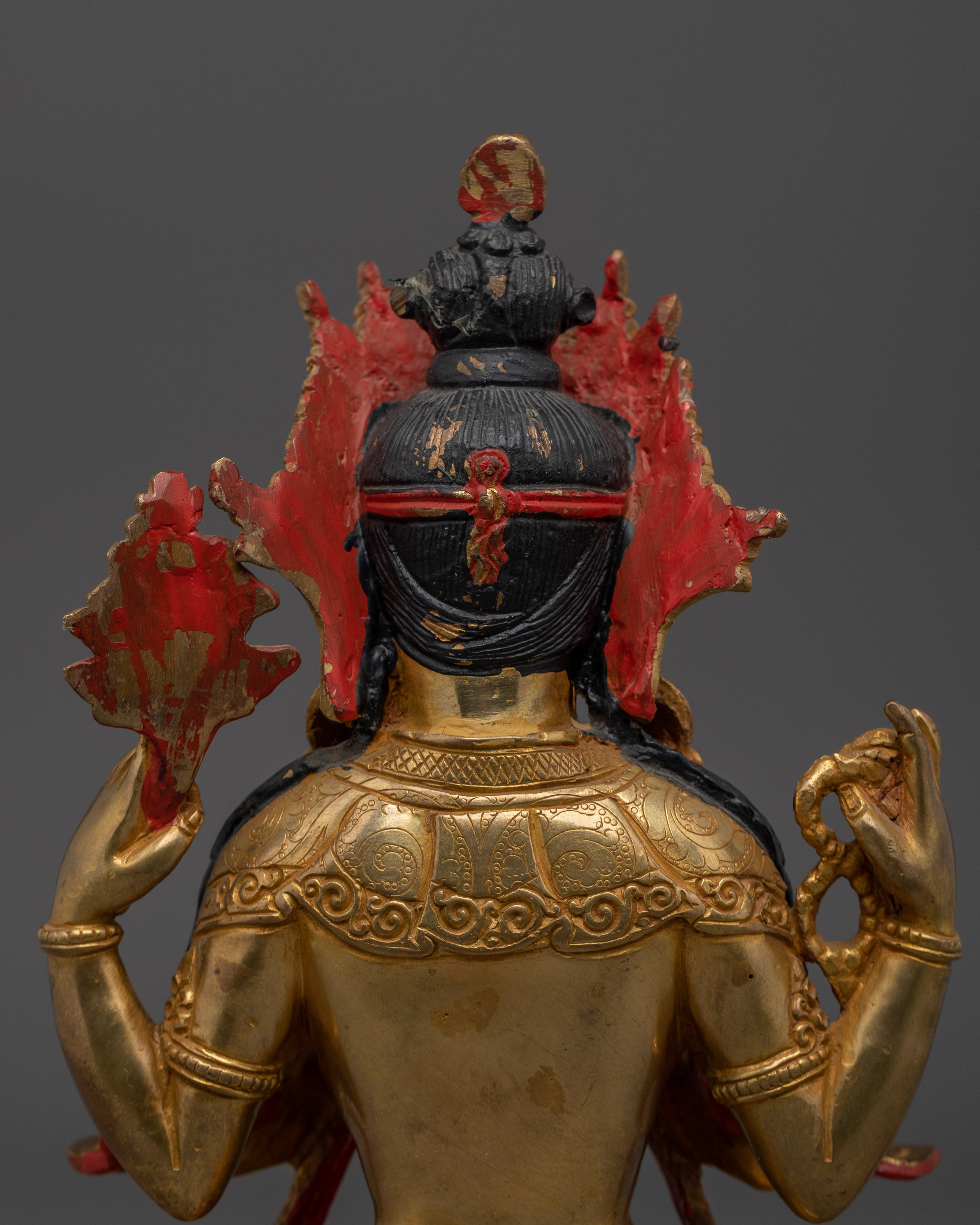 Compassion Bodhisattva Chenrezig Handmade Statue | Avalokiteshvara Artwork