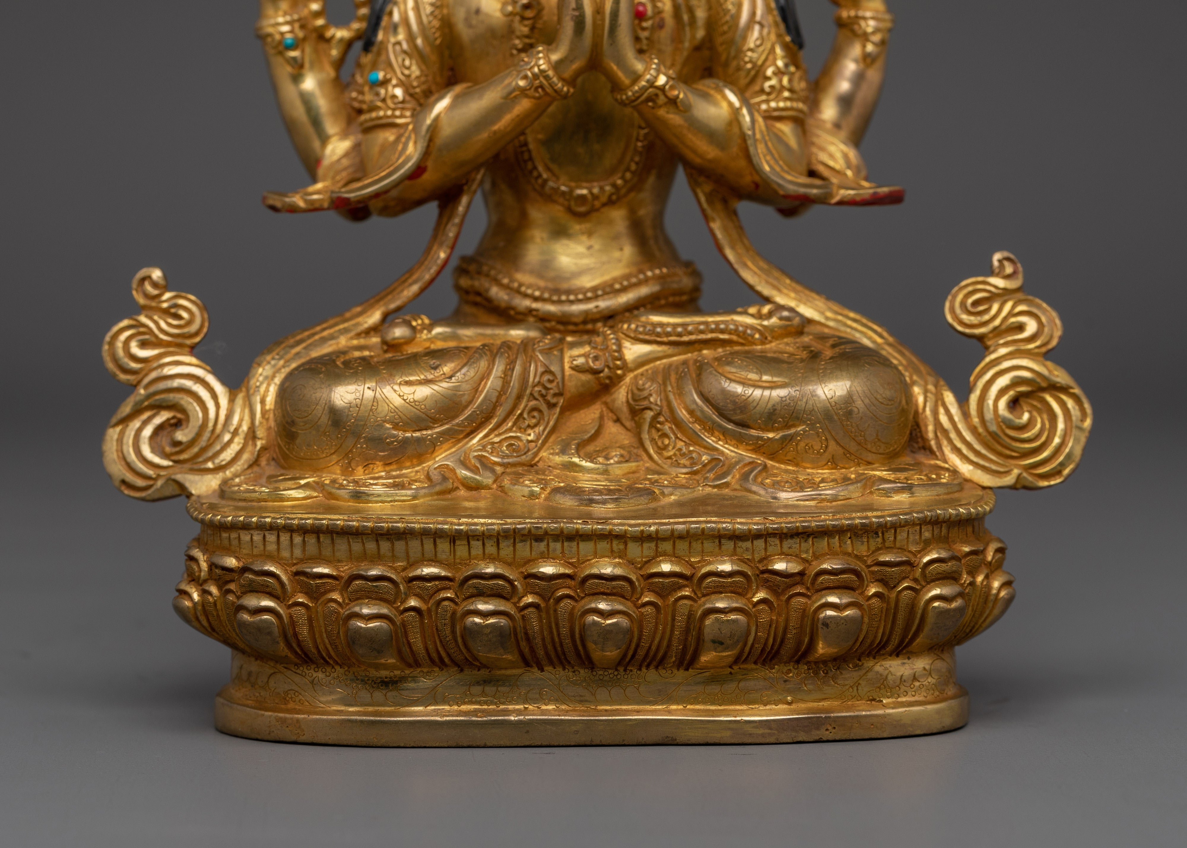 Compassion Bodhisattva Chenrezig Handmade Statue | Avalokiteshvara Artwork