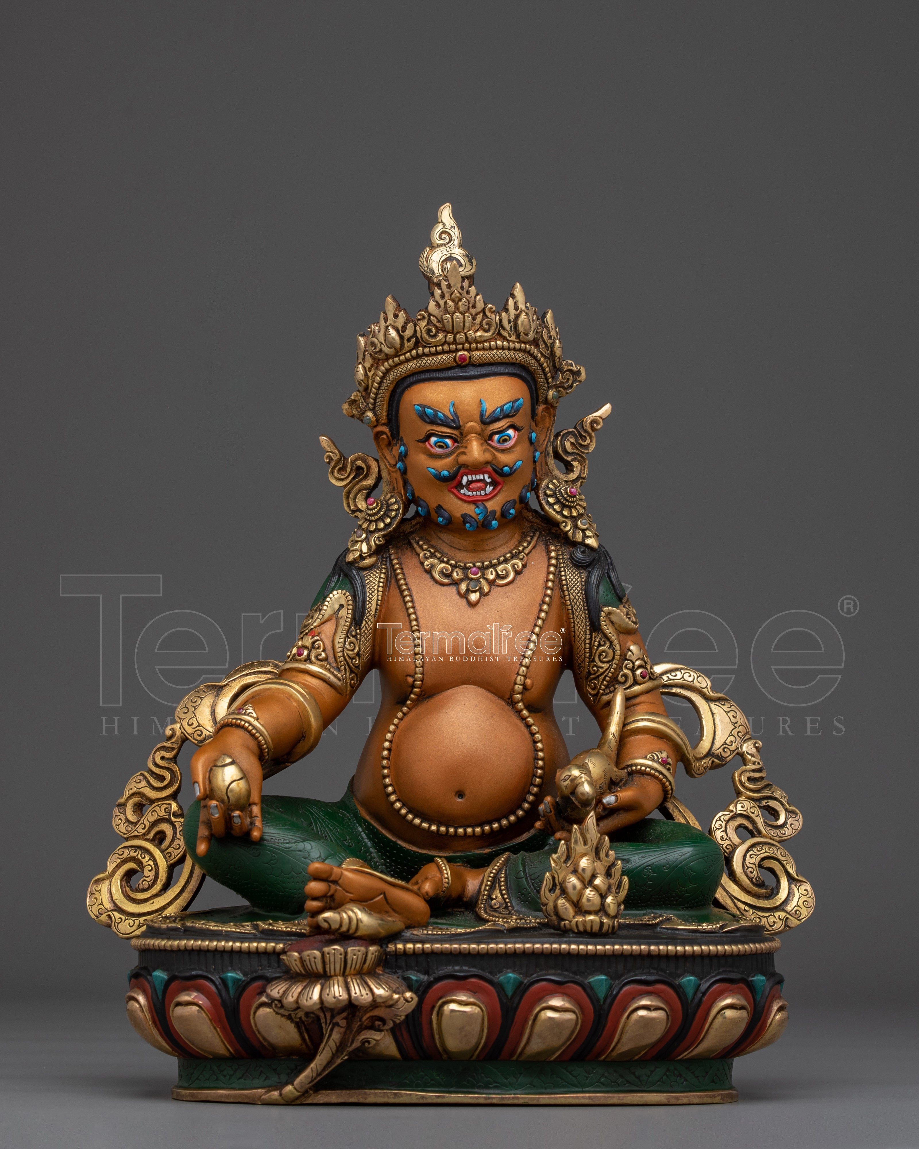 Brown Dzambhala Statue | Symbol of Wealth and Prosperity