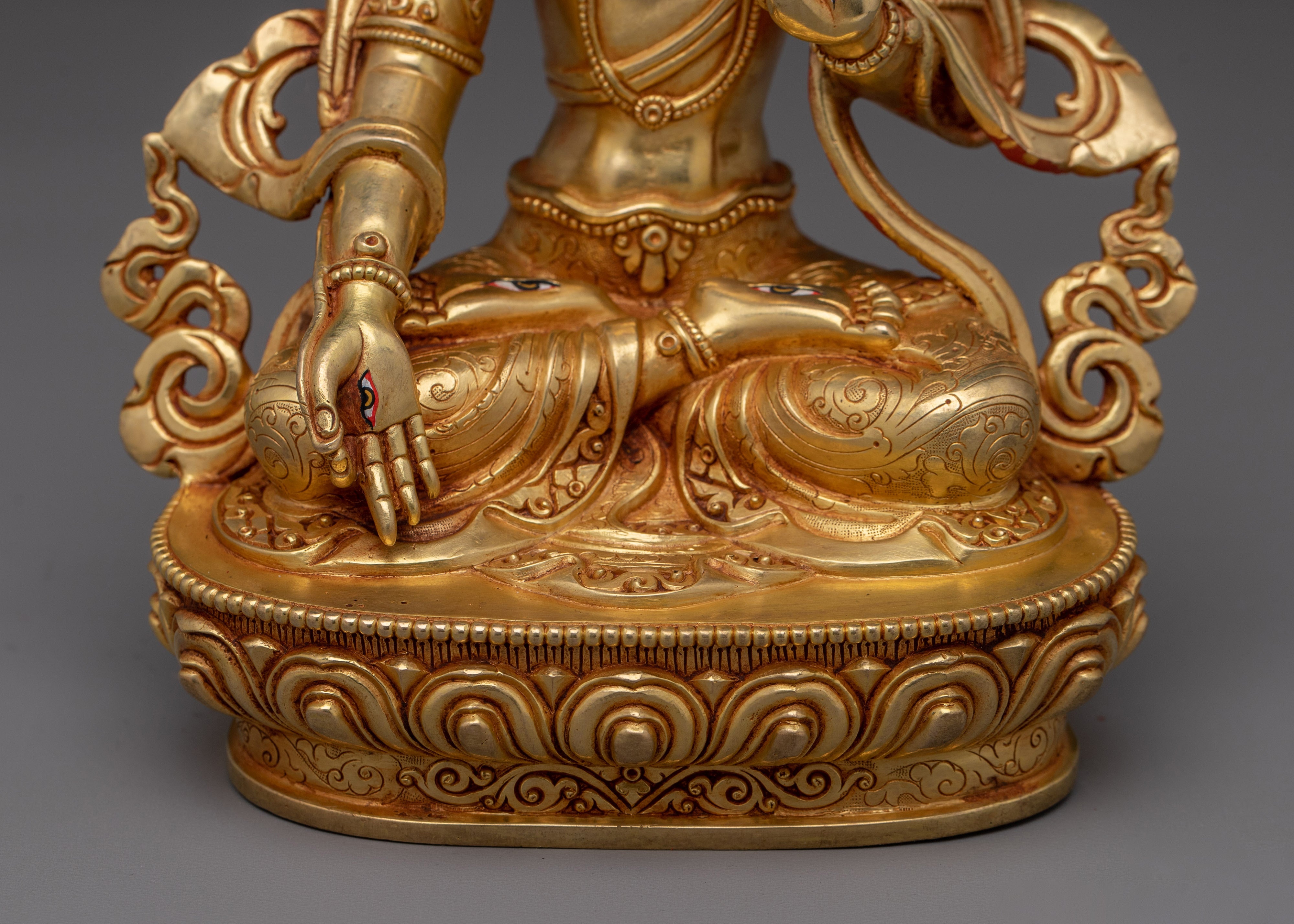 Tibetan Revered Deity White Tara | Buddhist Healing Goddess Artwork