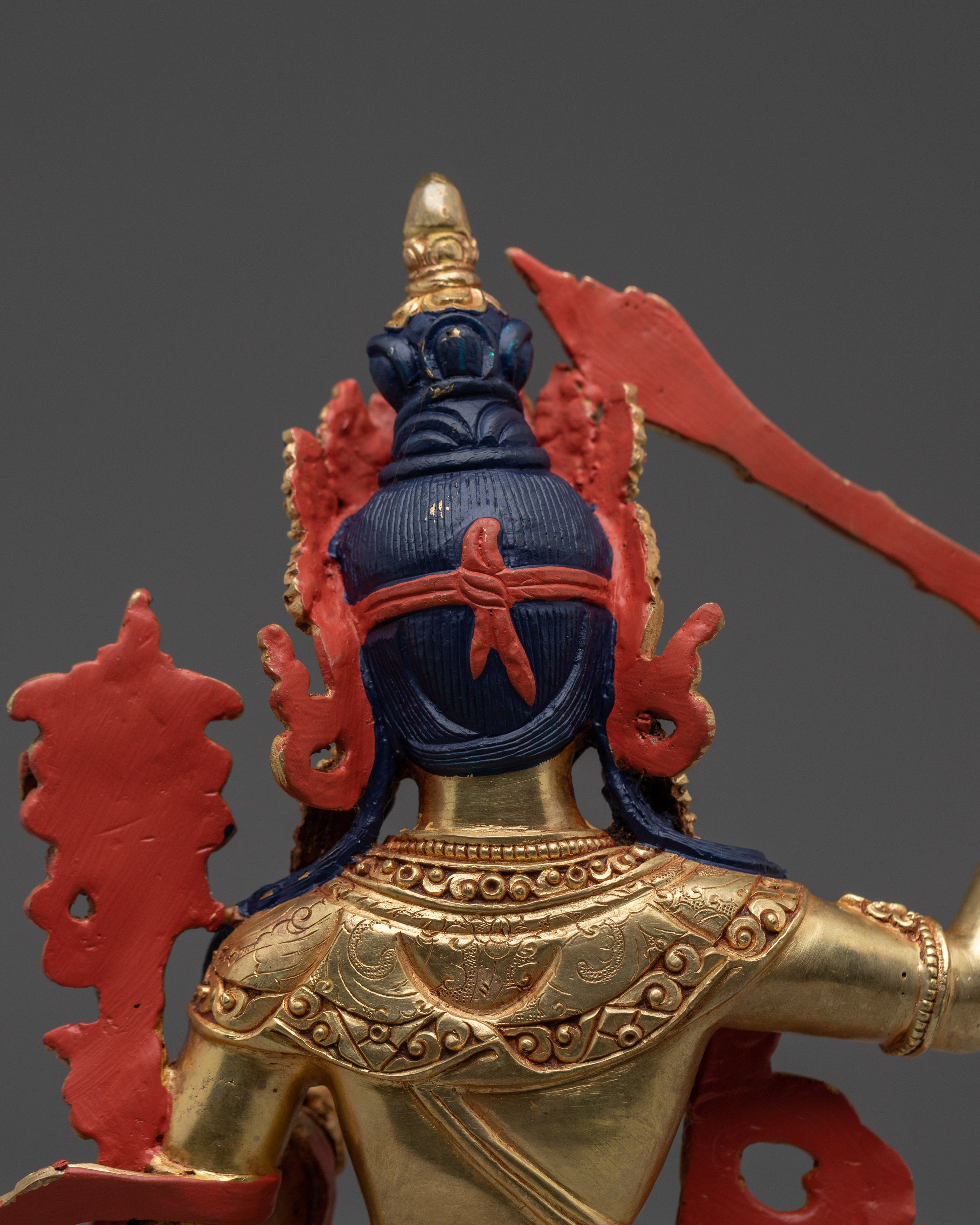 Wisdom Bodhisattva Manjushri Figurine | Tibetan Buddhism Art