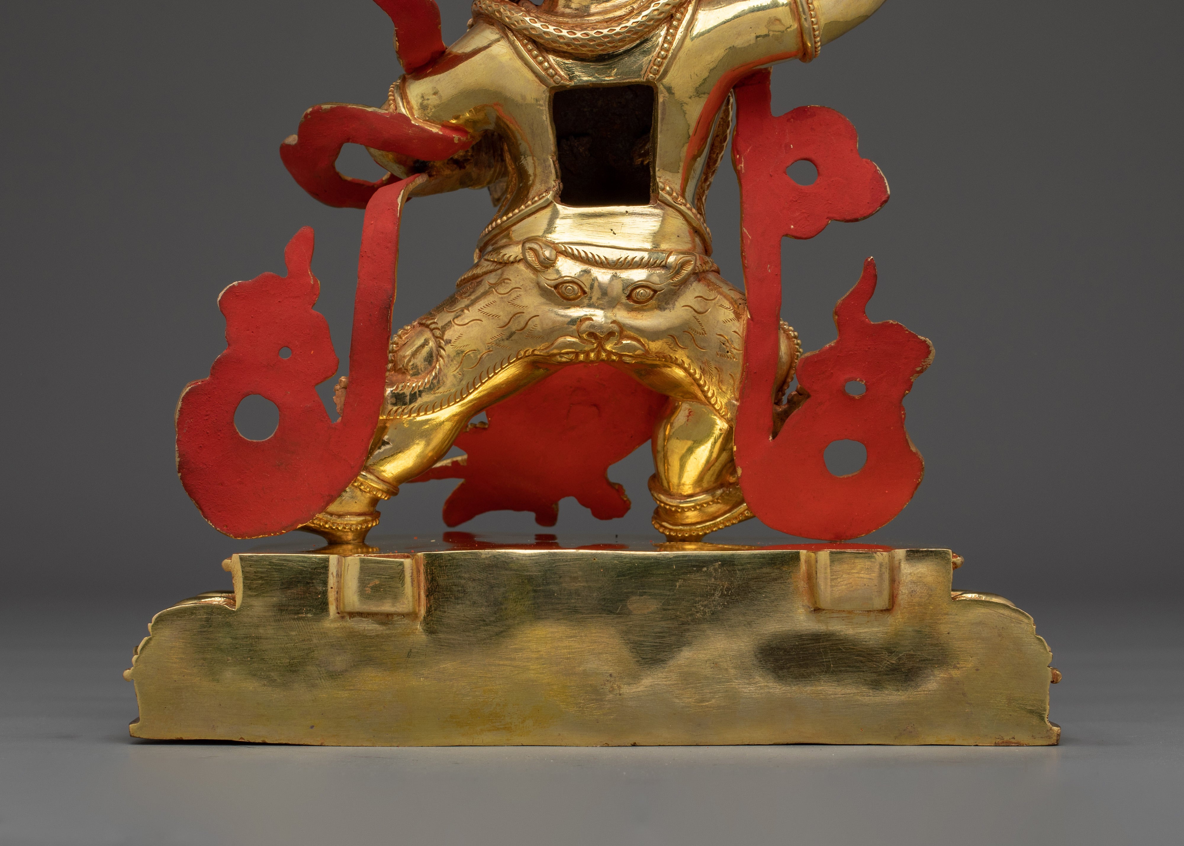 24K Gold Gilded Vajrapani Statue | Meditation & Shrine Decor