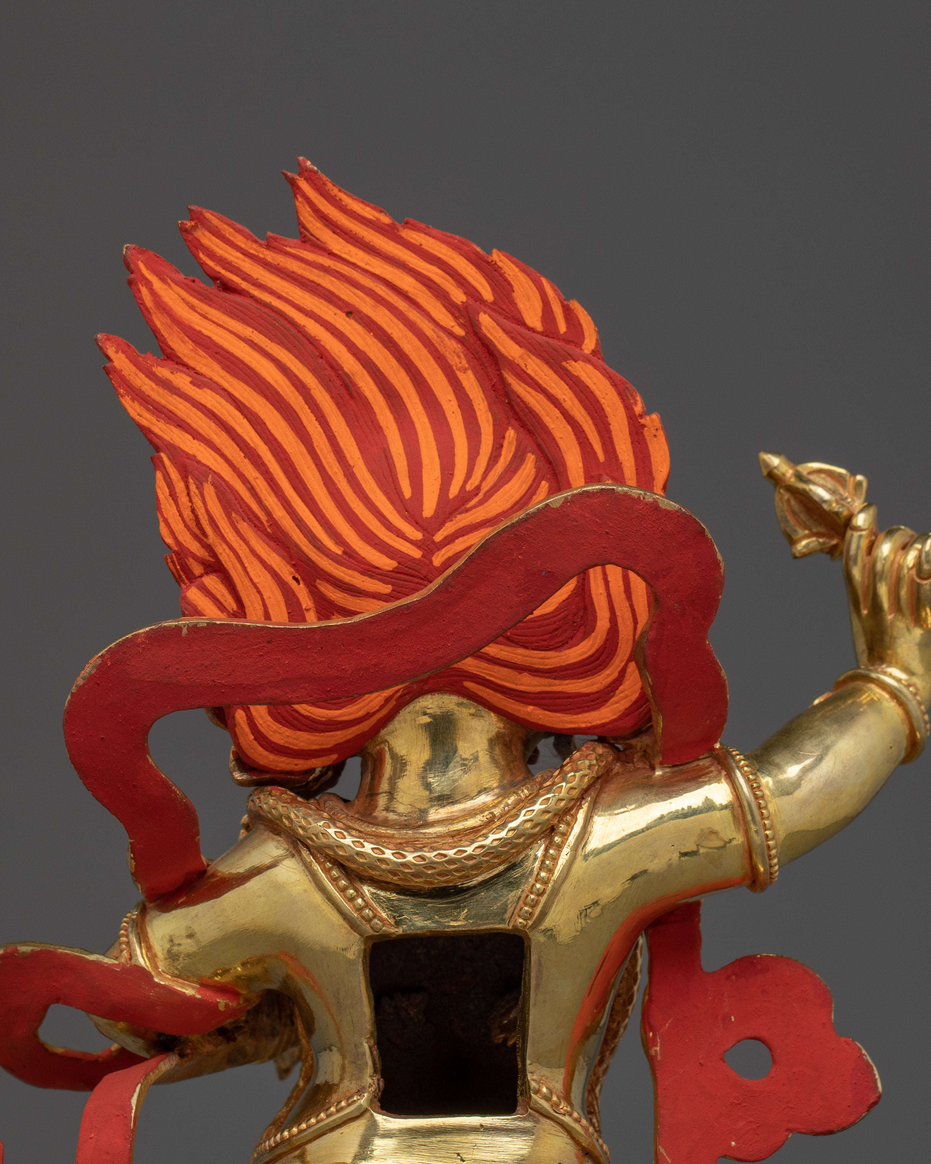 24K Gold Gilded Vajrapani Statue | Meditation & Shrine Decor