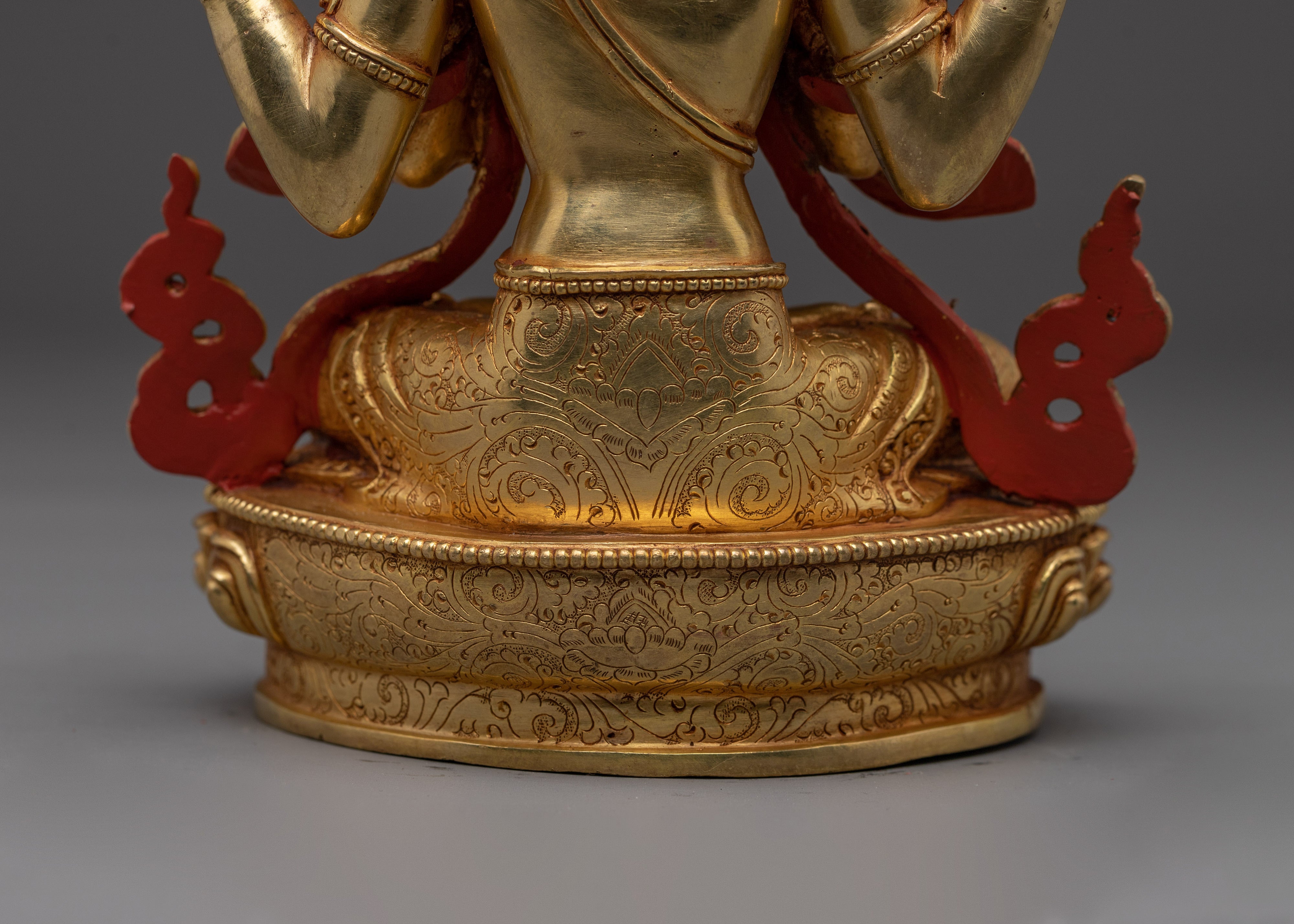 Chenrezig Art - Bodhisattva of compassion | Golden Avalokiteshvara Artwork