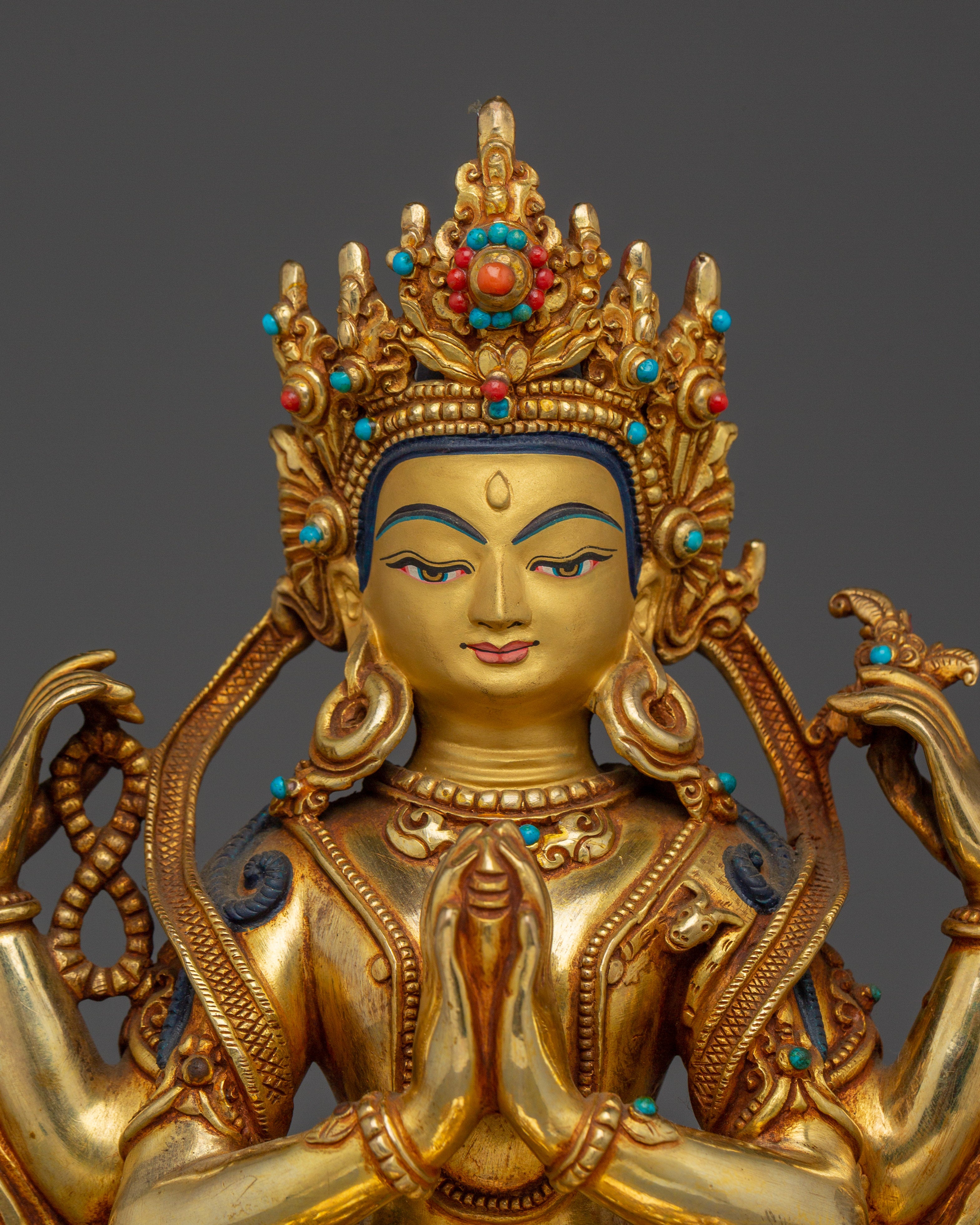 Chenrezig Handcrafted Statue | Avalokiteshvara Artwork