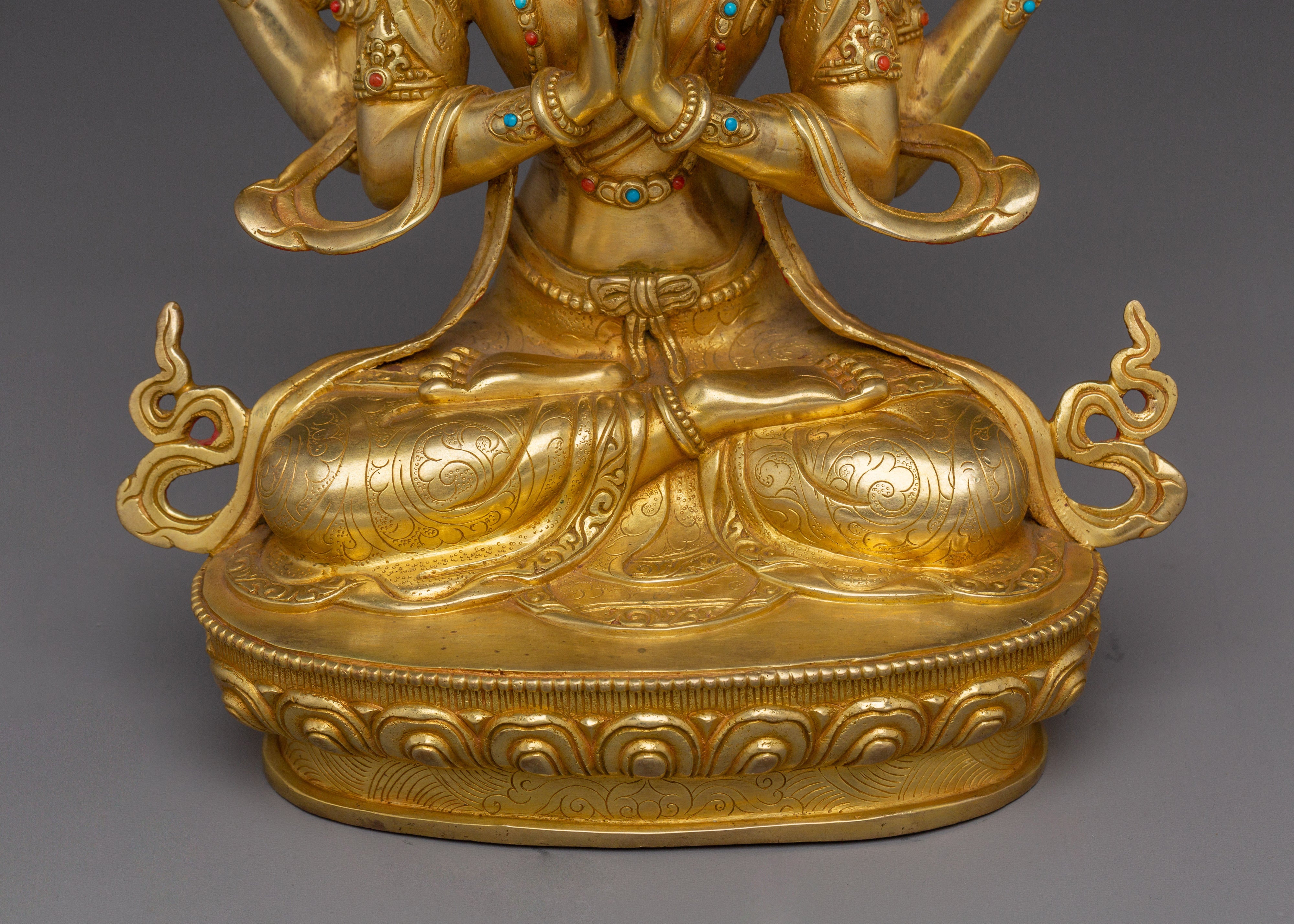Spiritual Protector Chenrezig Statue | Compassionate Deity