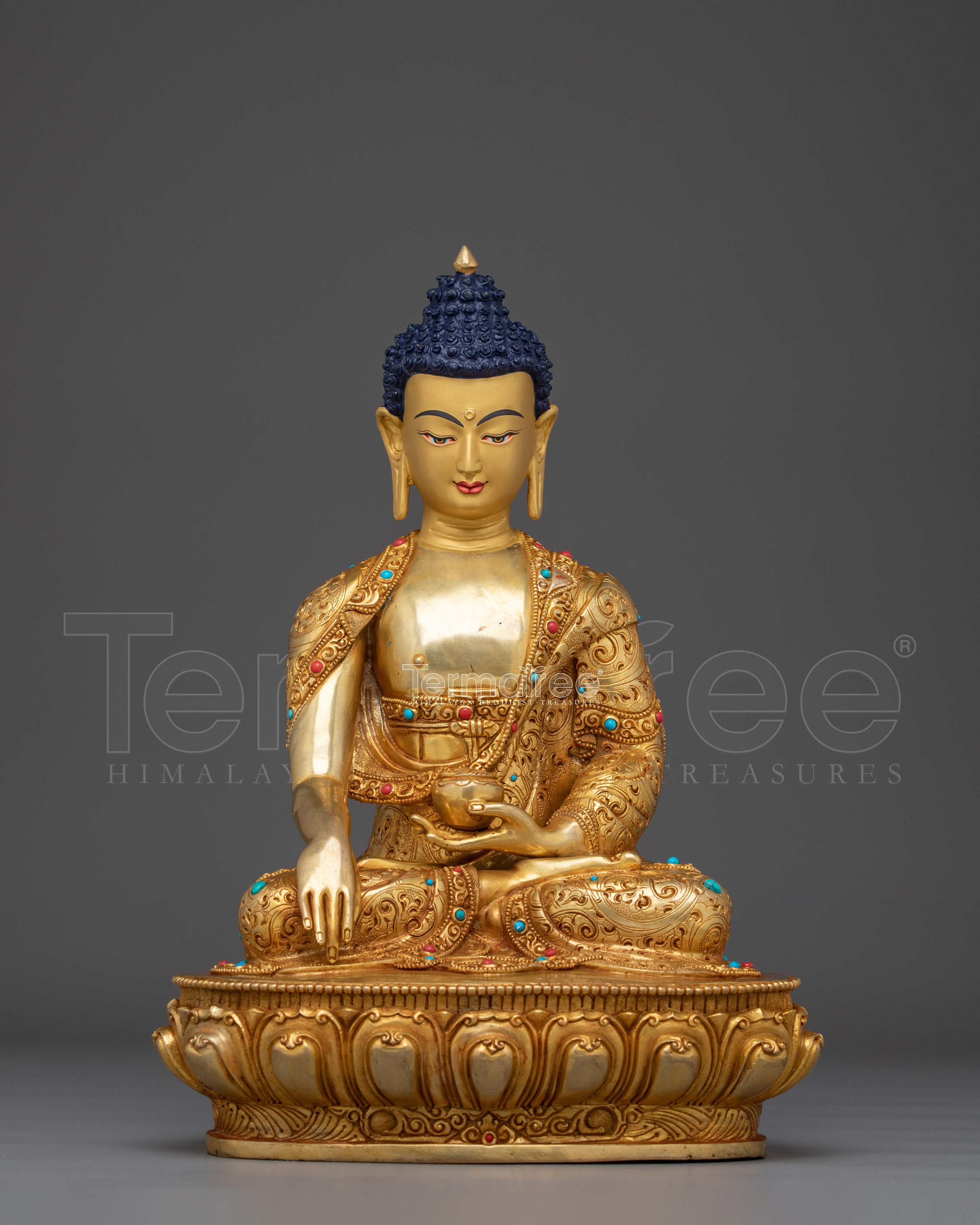 Buddhist Icon Radiant Shakyamuni Buddha Statue | Historical Gautama Buddha