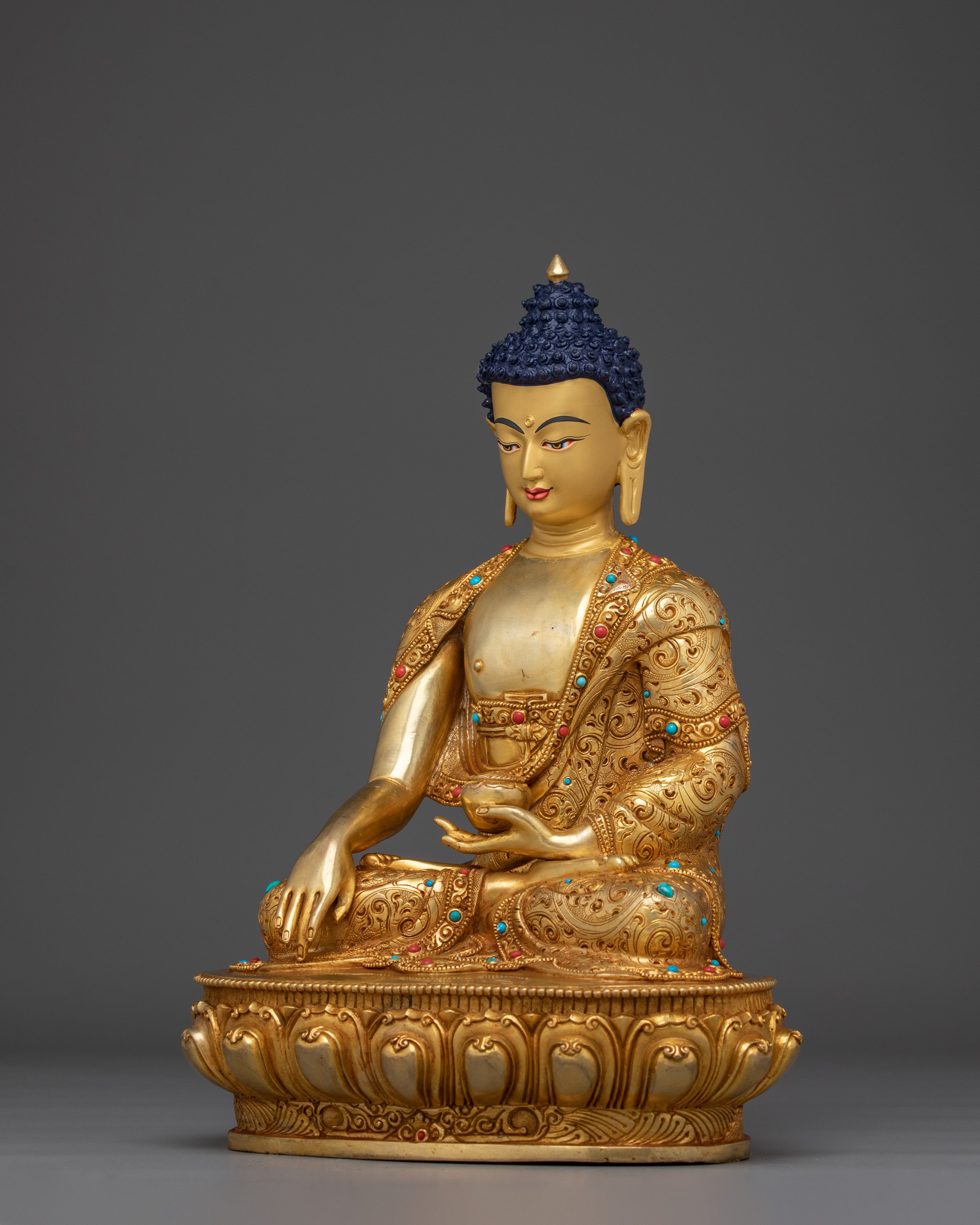 Buddhist Icon Radiant Shakyamuni Buddha Statue | Historical Gautama Buddha