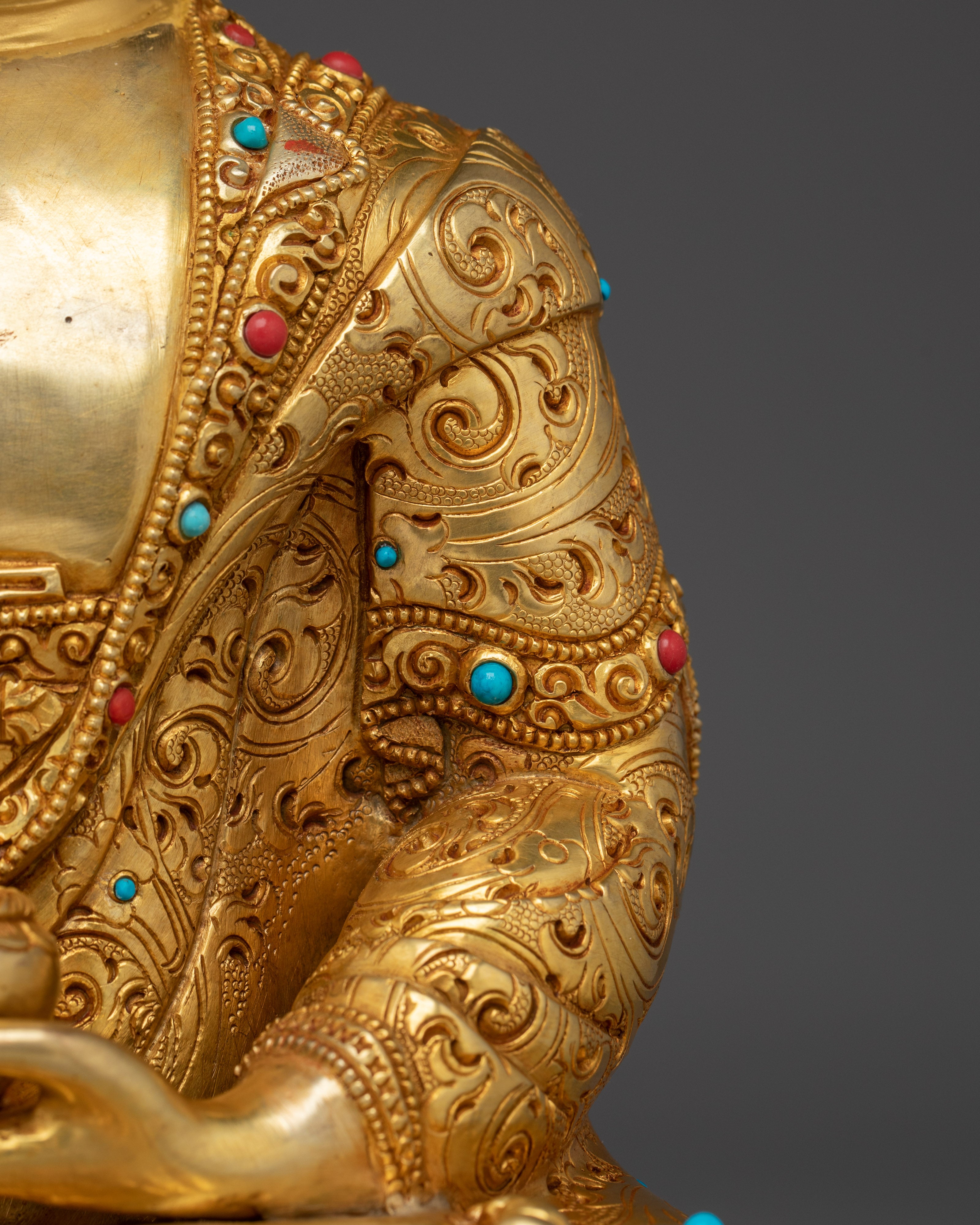 Buddhist Icon Radiant Shakyamuni Buddha Statue | Historical Gautama Buddha