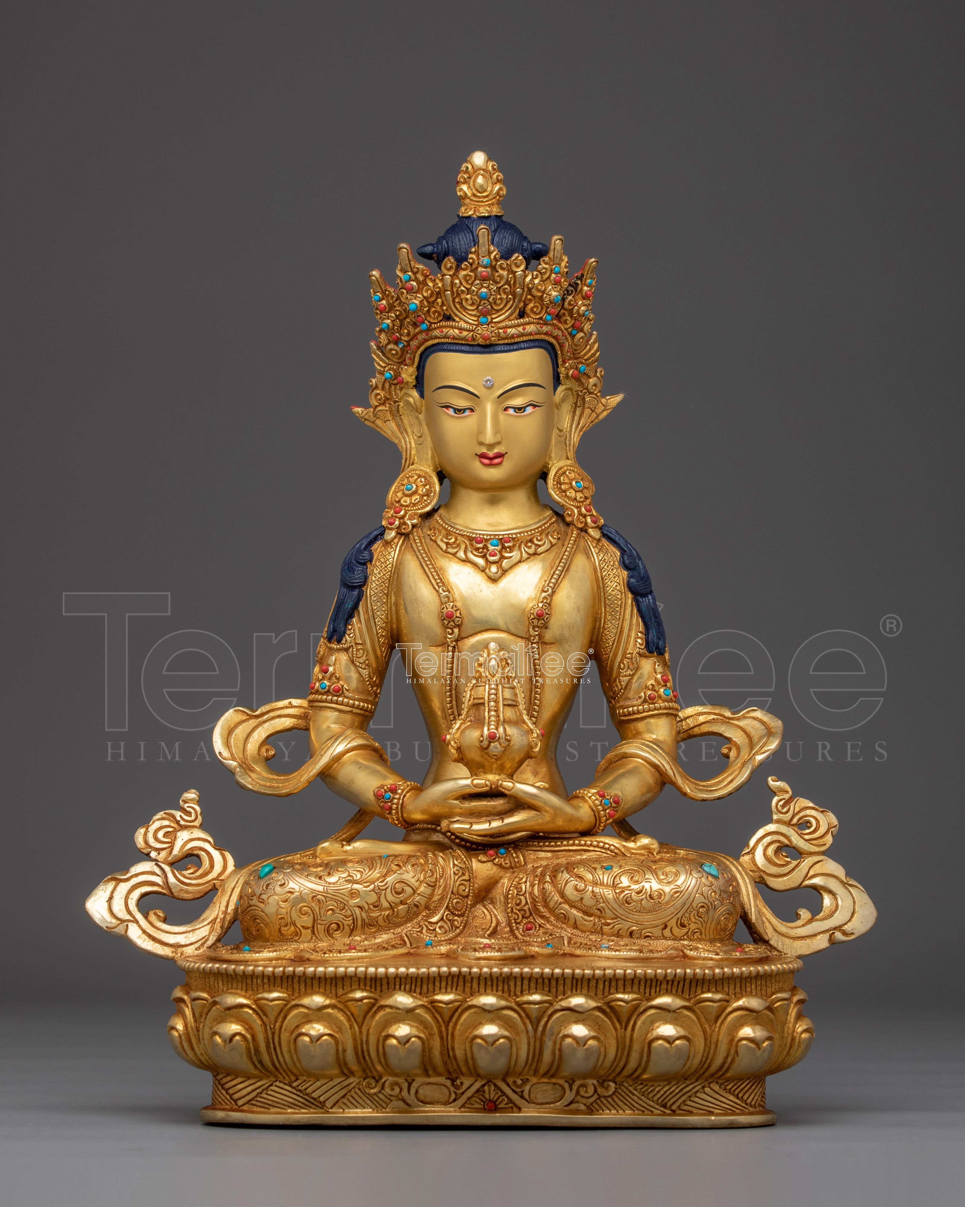 Spiritual Vitality Amitayus Statue | Peaceful Buddha