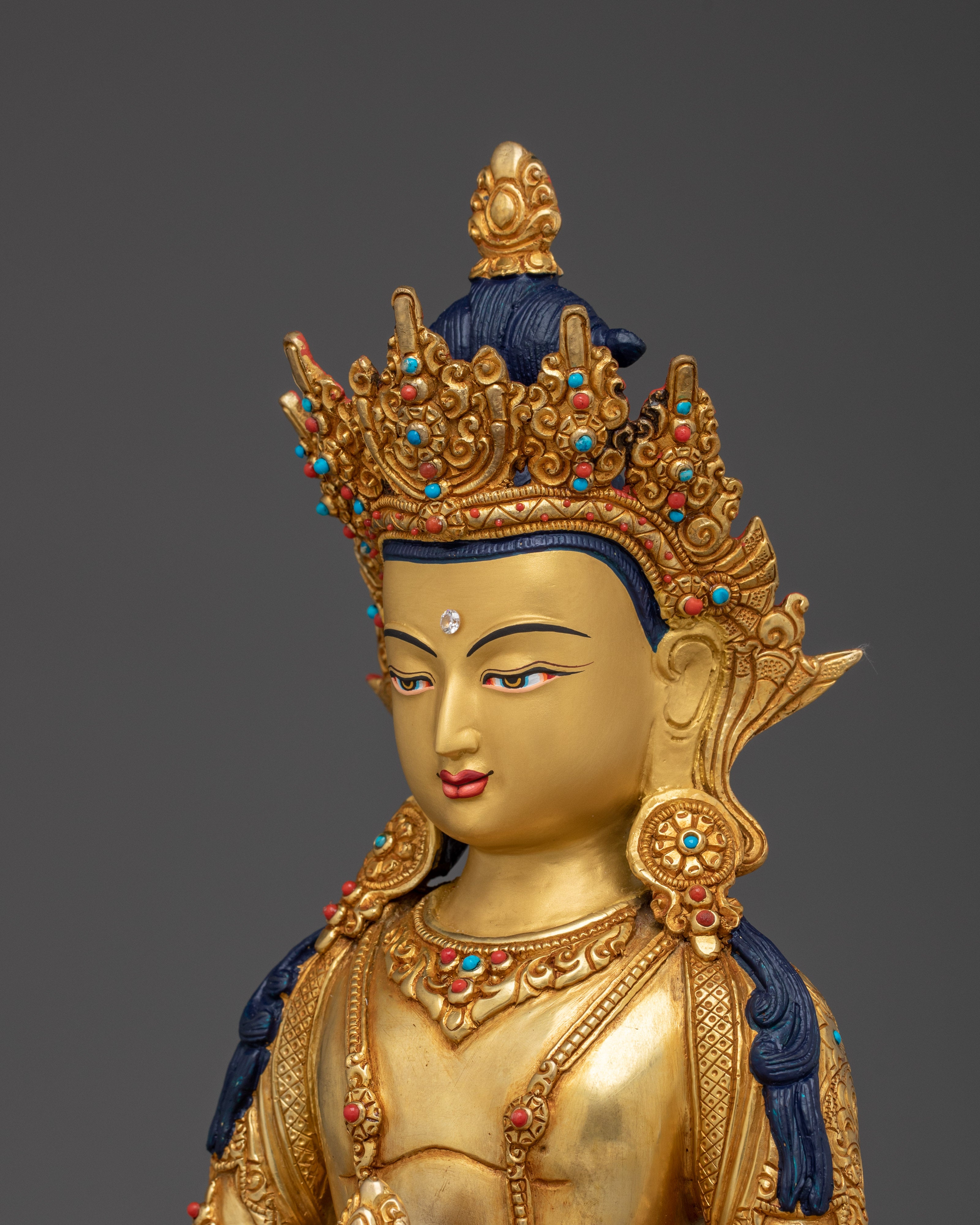 Spiritual Vitality Amitayus Statue | Peaceful Buddha