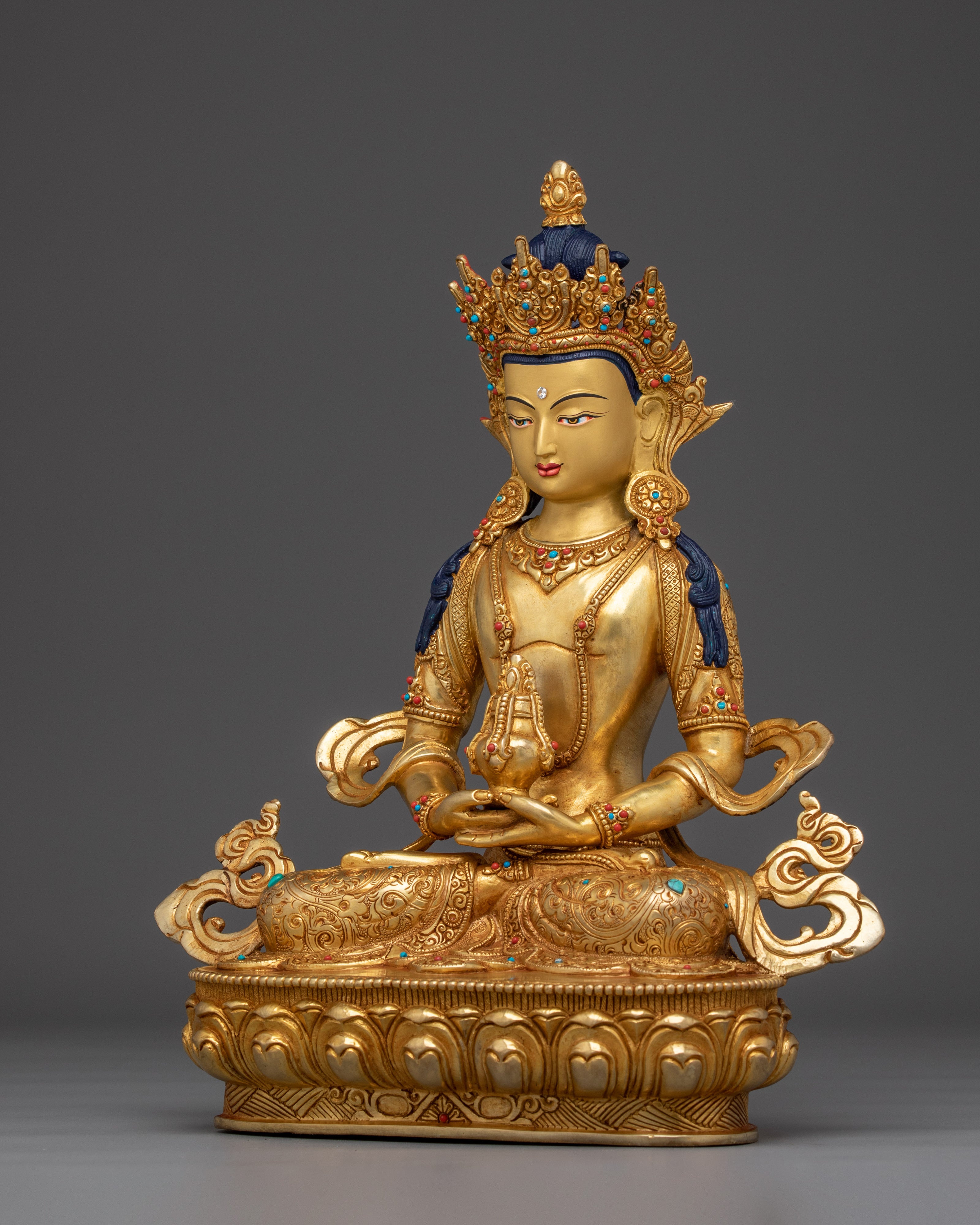 Spiritual Vitality Amitayus Statue | Peaceful Buddha