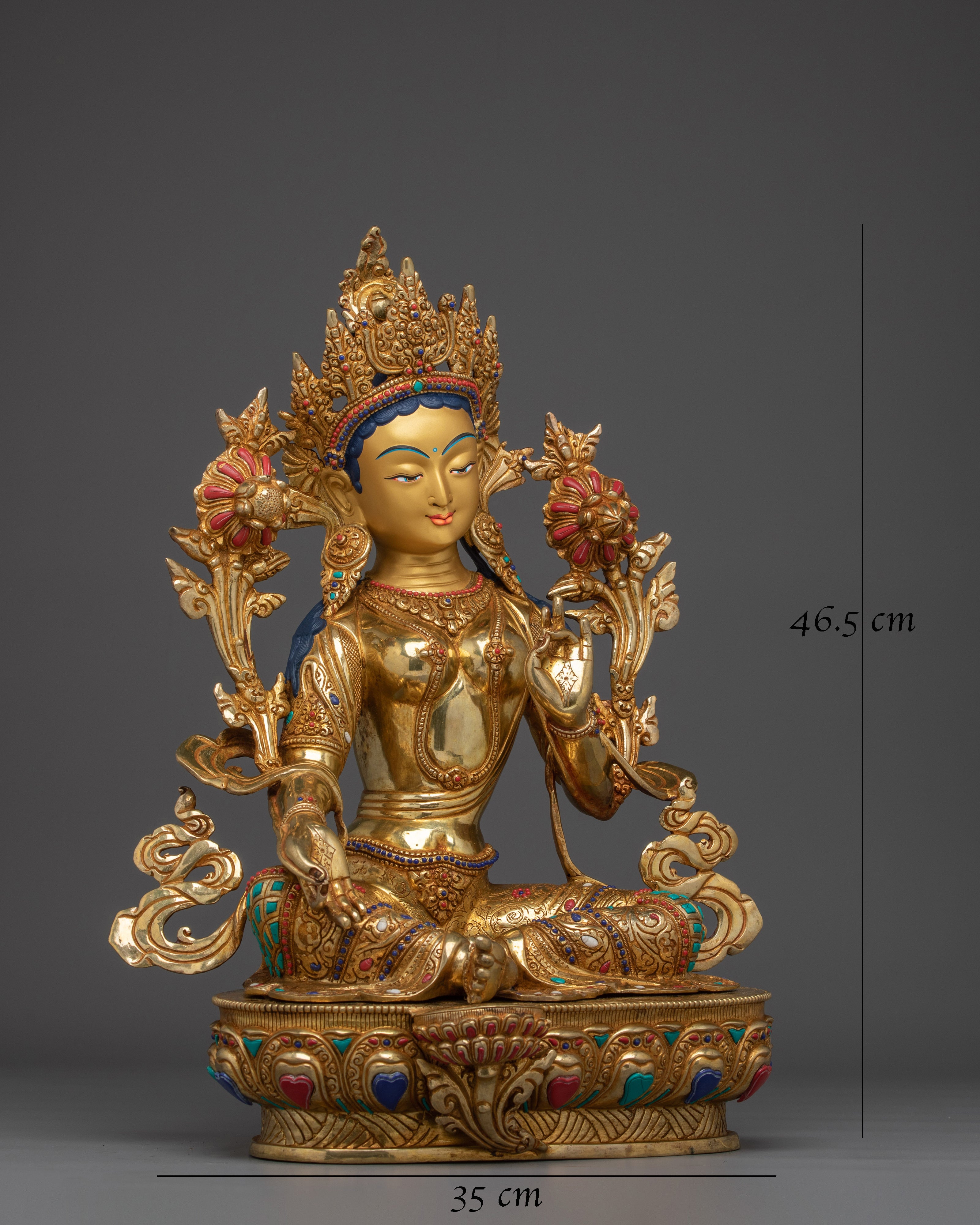 Himalayan Green Tara Handmade Statue 