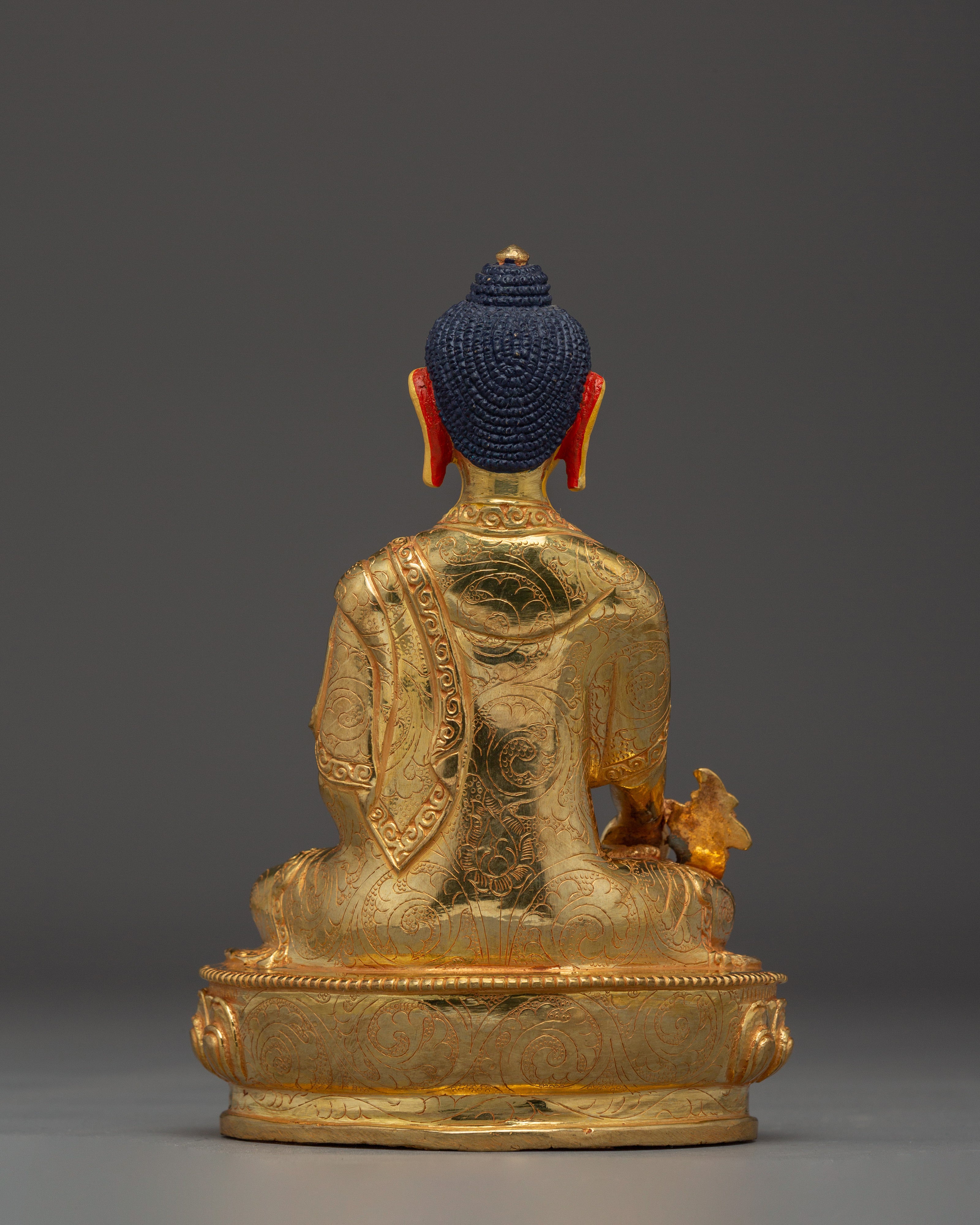 Radiant Statue of Medicine Buddha | Himalayan Handmade Artwork