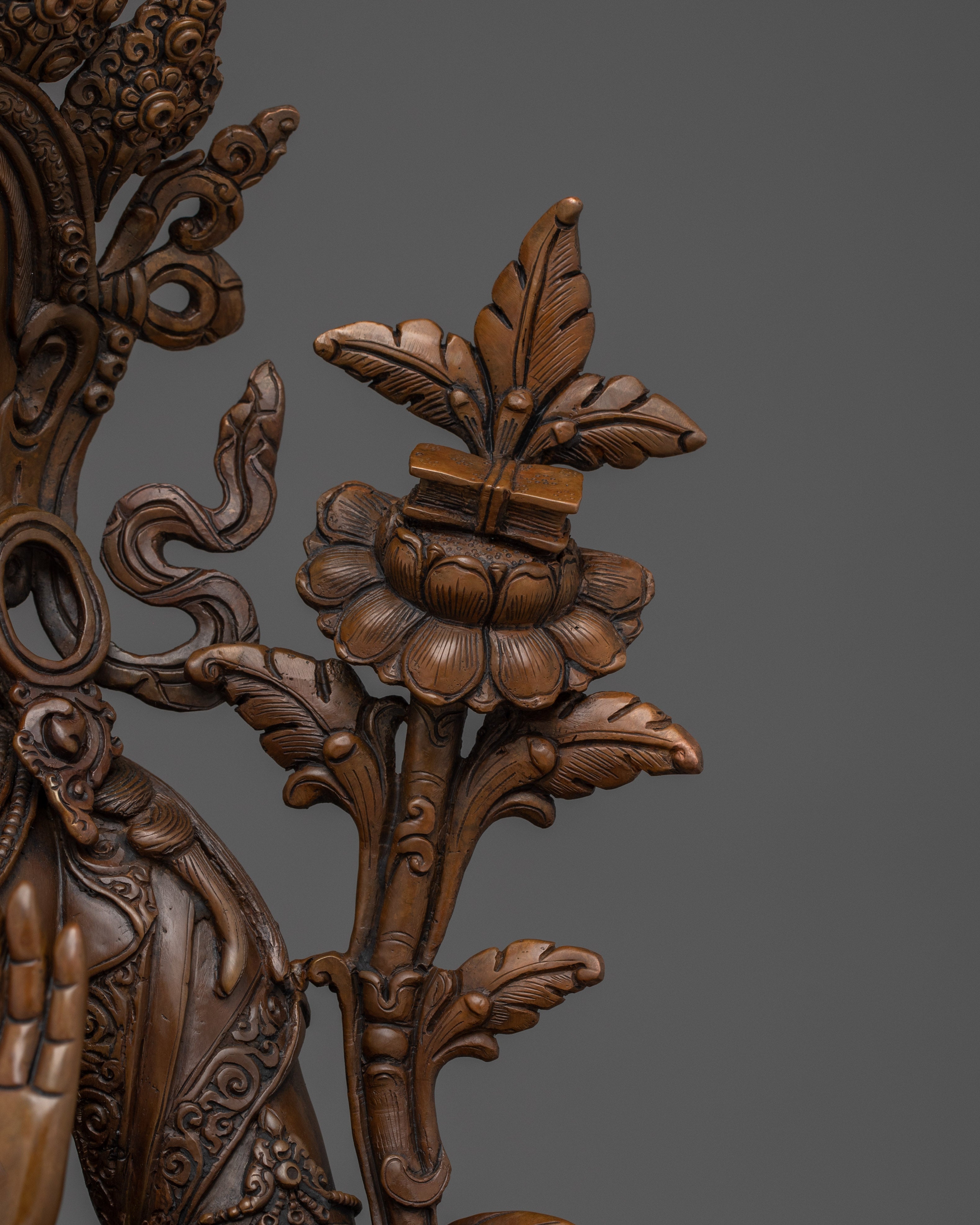 Ultimate Wisdom Deity Manjushri Figurine | Himalayan Spiritual Artwork