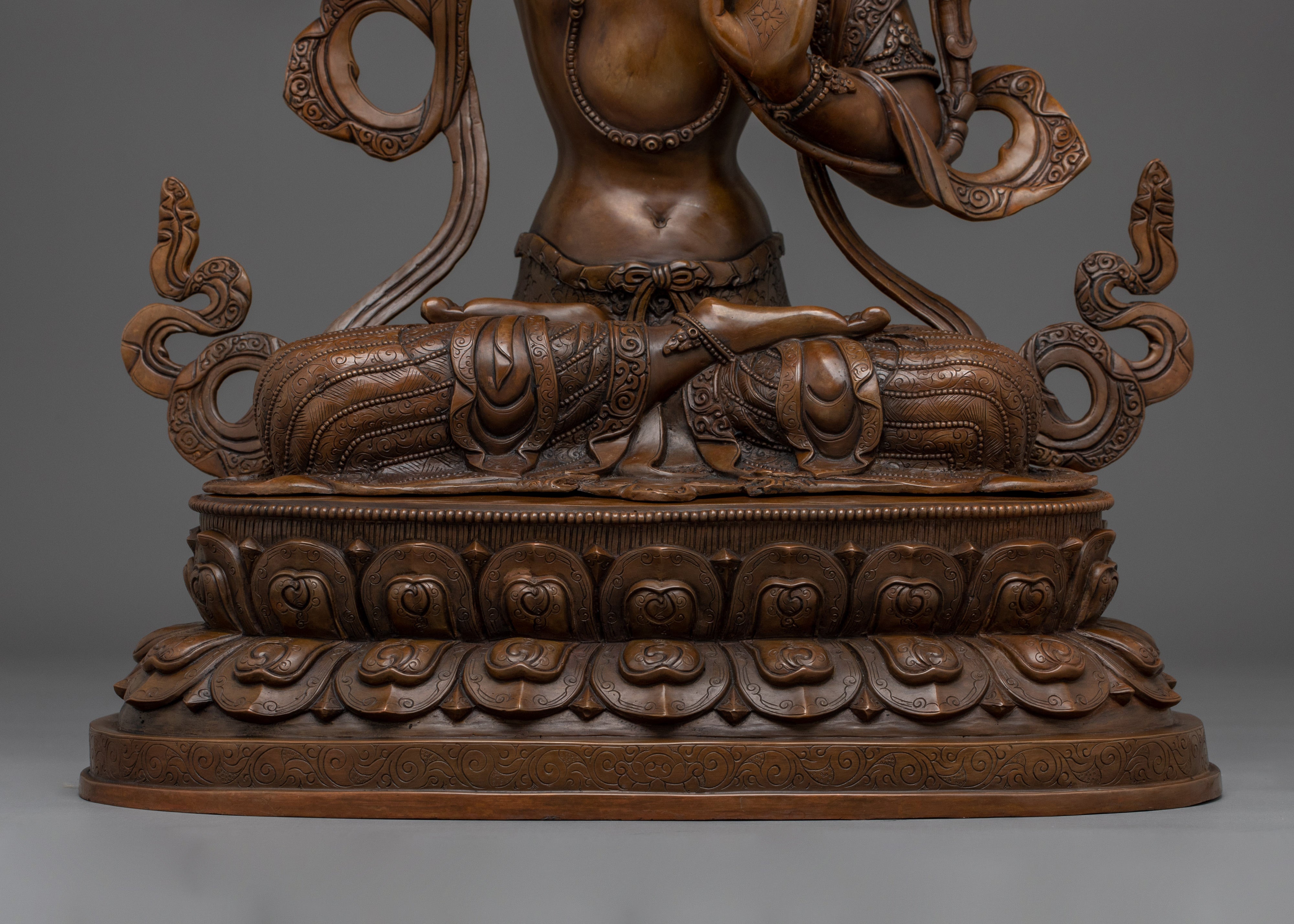 Ultimate Wisdom Deity Manjushri Figurine | Himalayan Spiritual Artwork