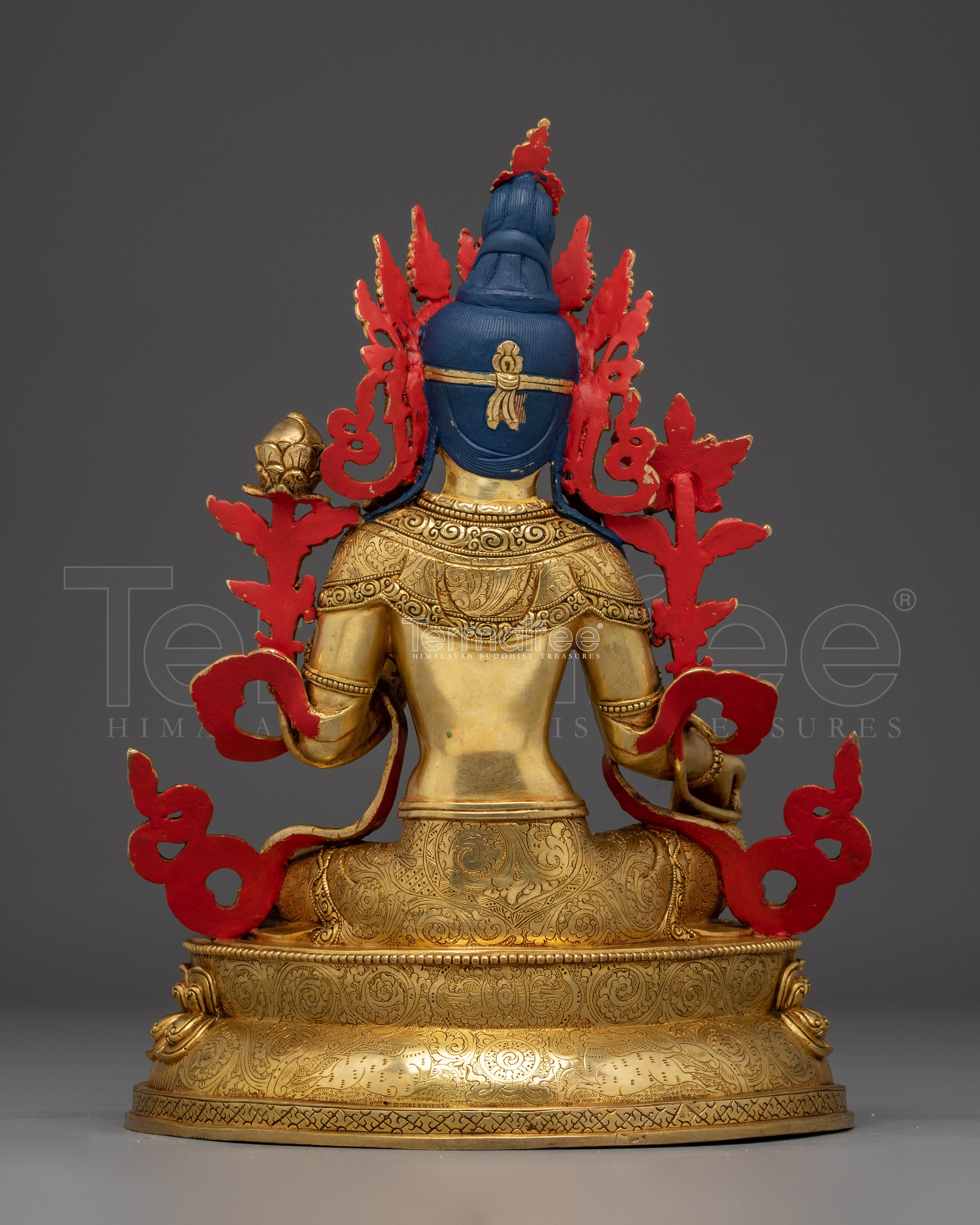 Green Tara Copper Sculpture of the Compassionate Protector | Symbol of Feminine Wisdom