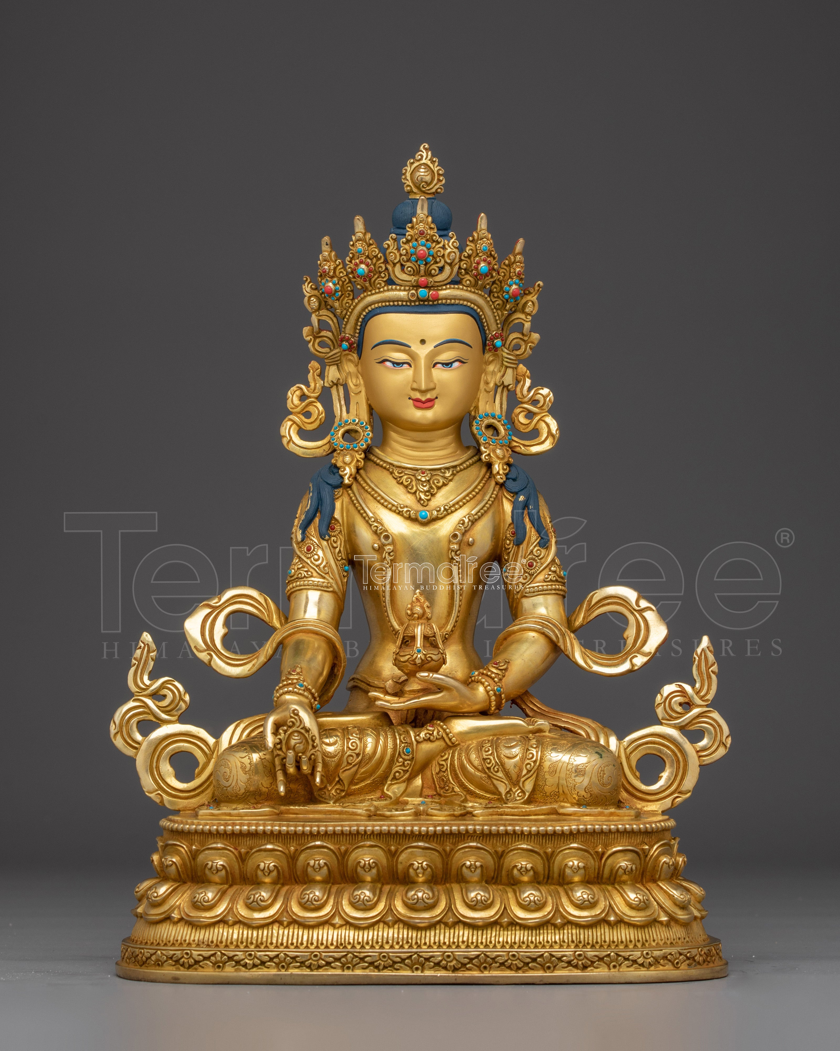 Handcrafted Amitayus Sculpture | Tibetan Longevity Deity