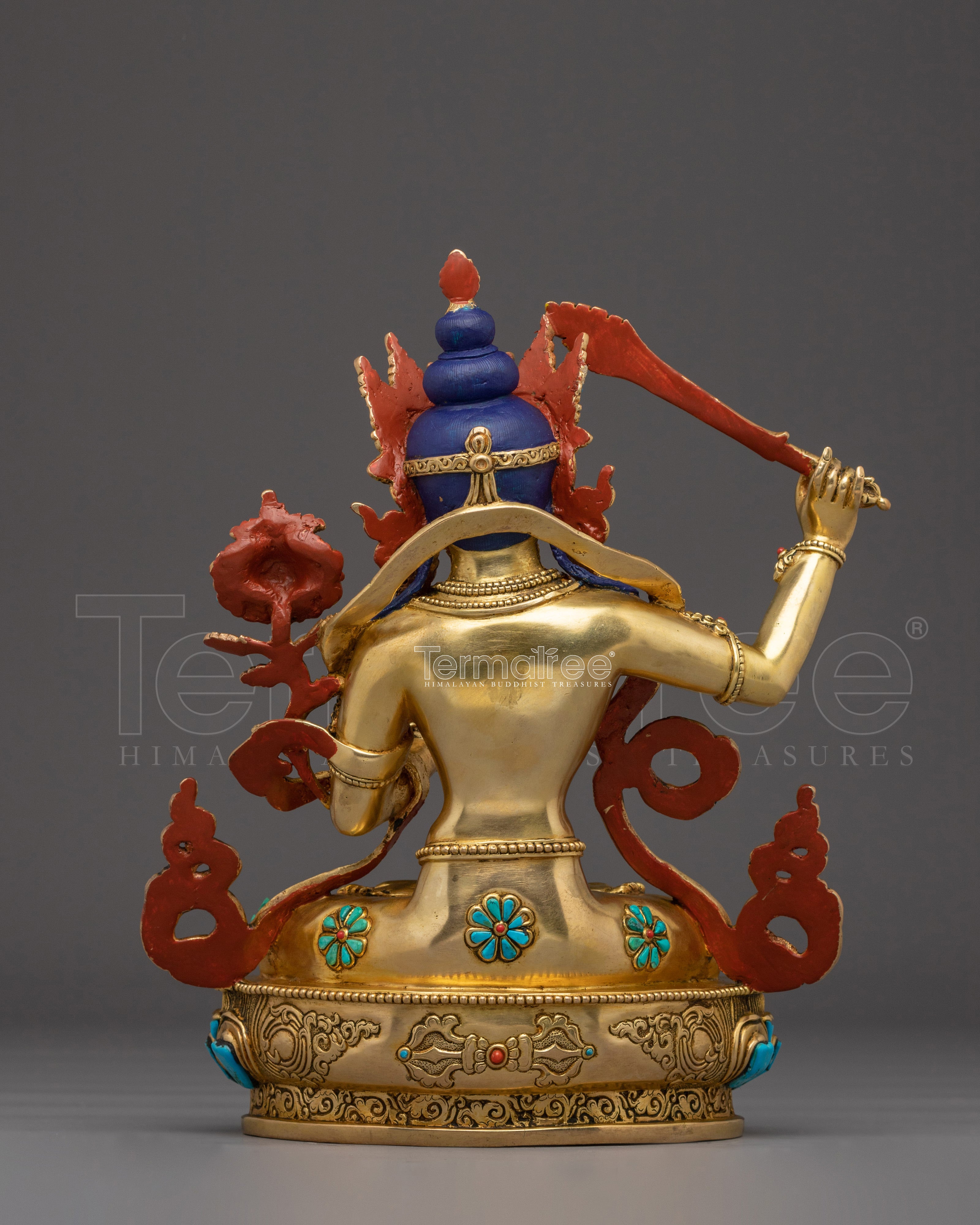 Golden Statue of Manjushri | Supreme Wisdom Bodhisattva