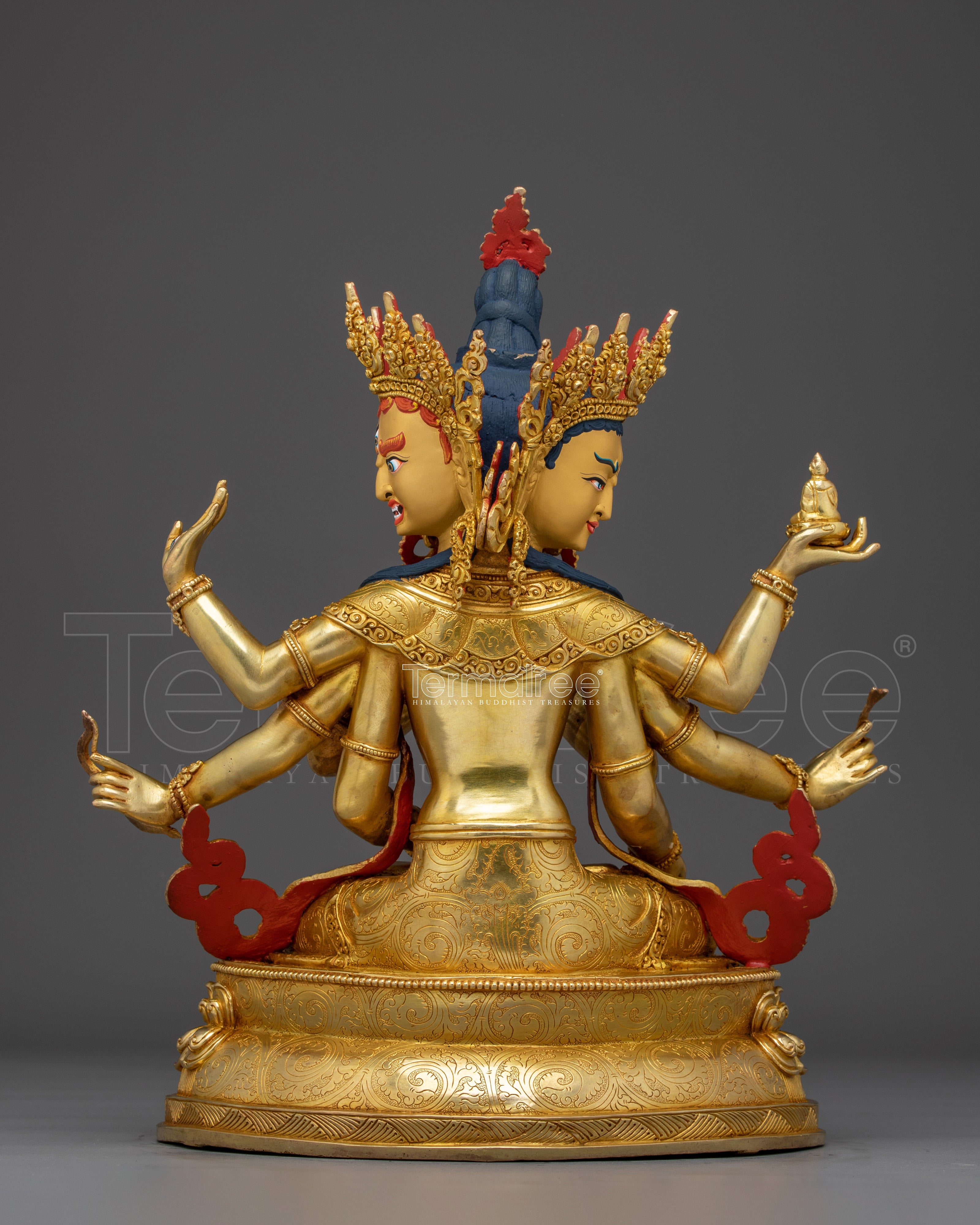 Three-Faced Namgyalma Statue | Enlightenment Goddess