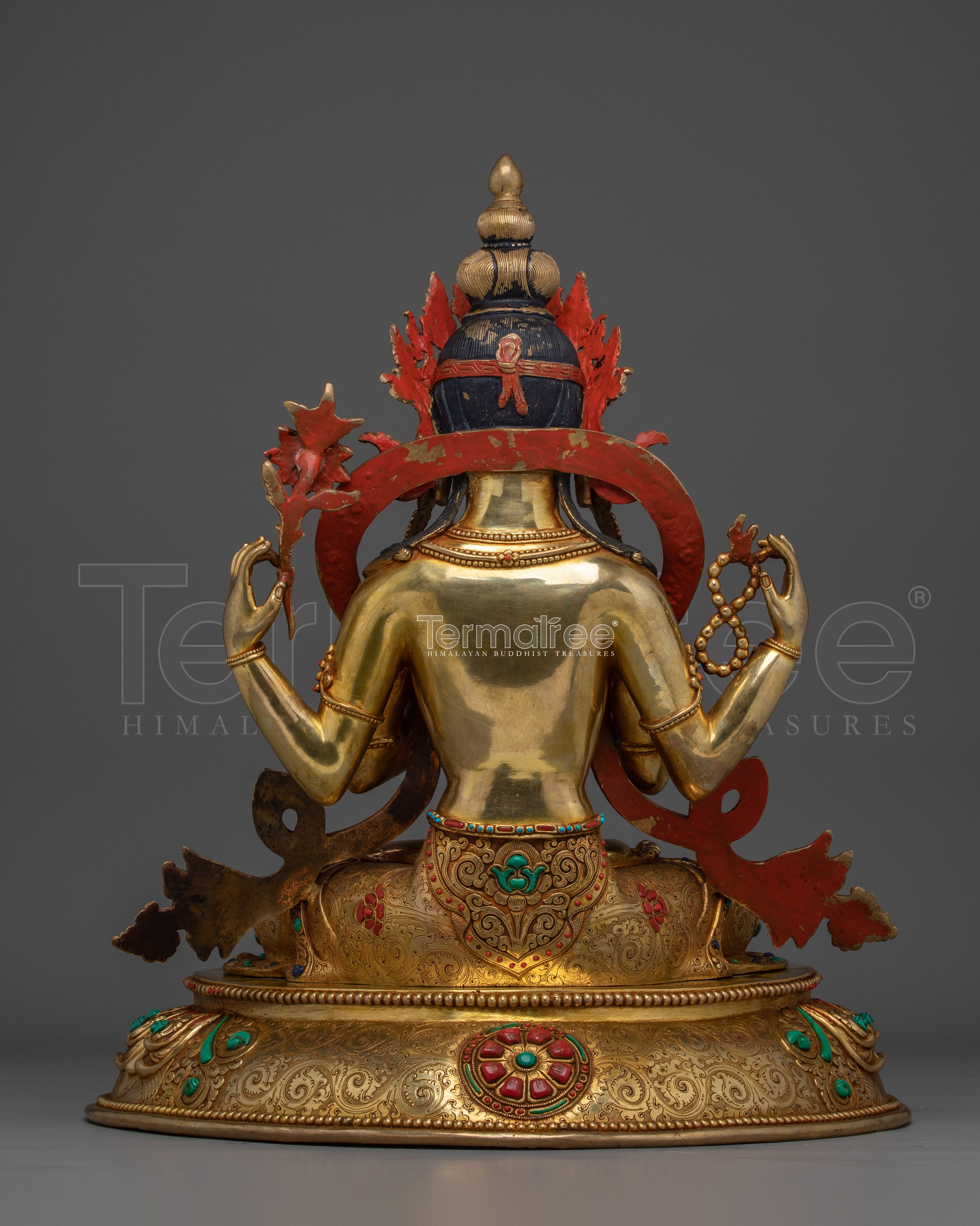 Divine Four-armed Chenrezig Statue | Avalokiteshvara - Bodhisattva of Compassion