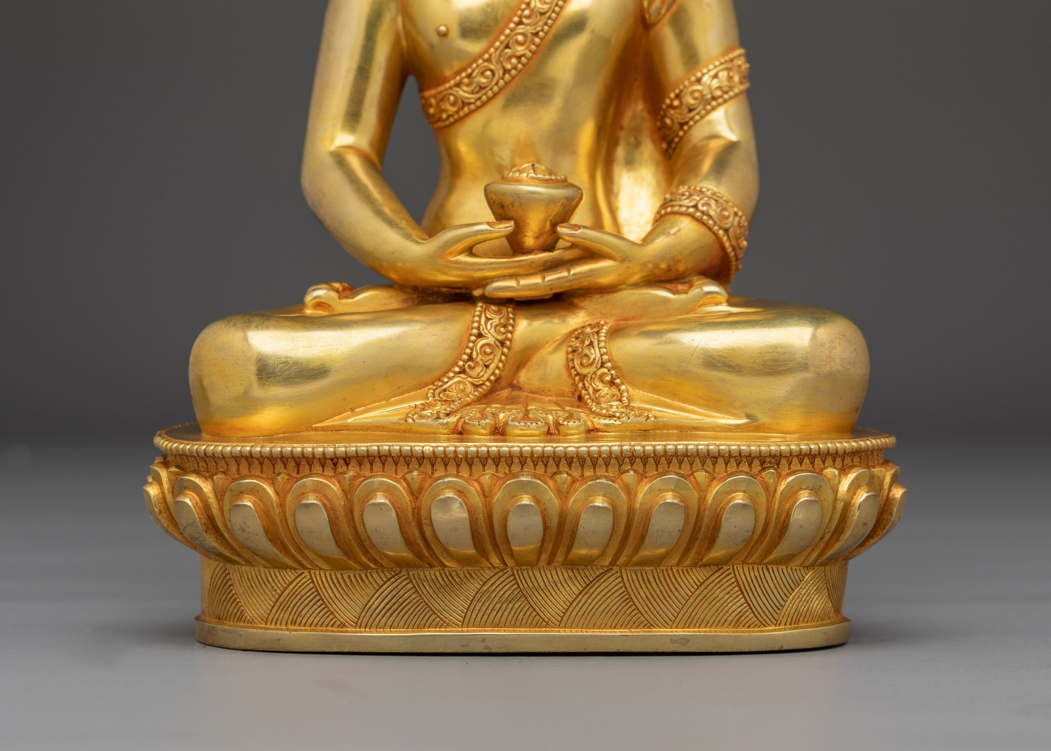 Handcrafted Amitabha Buddha Copper Figurine | Perfect for meditation, shrines